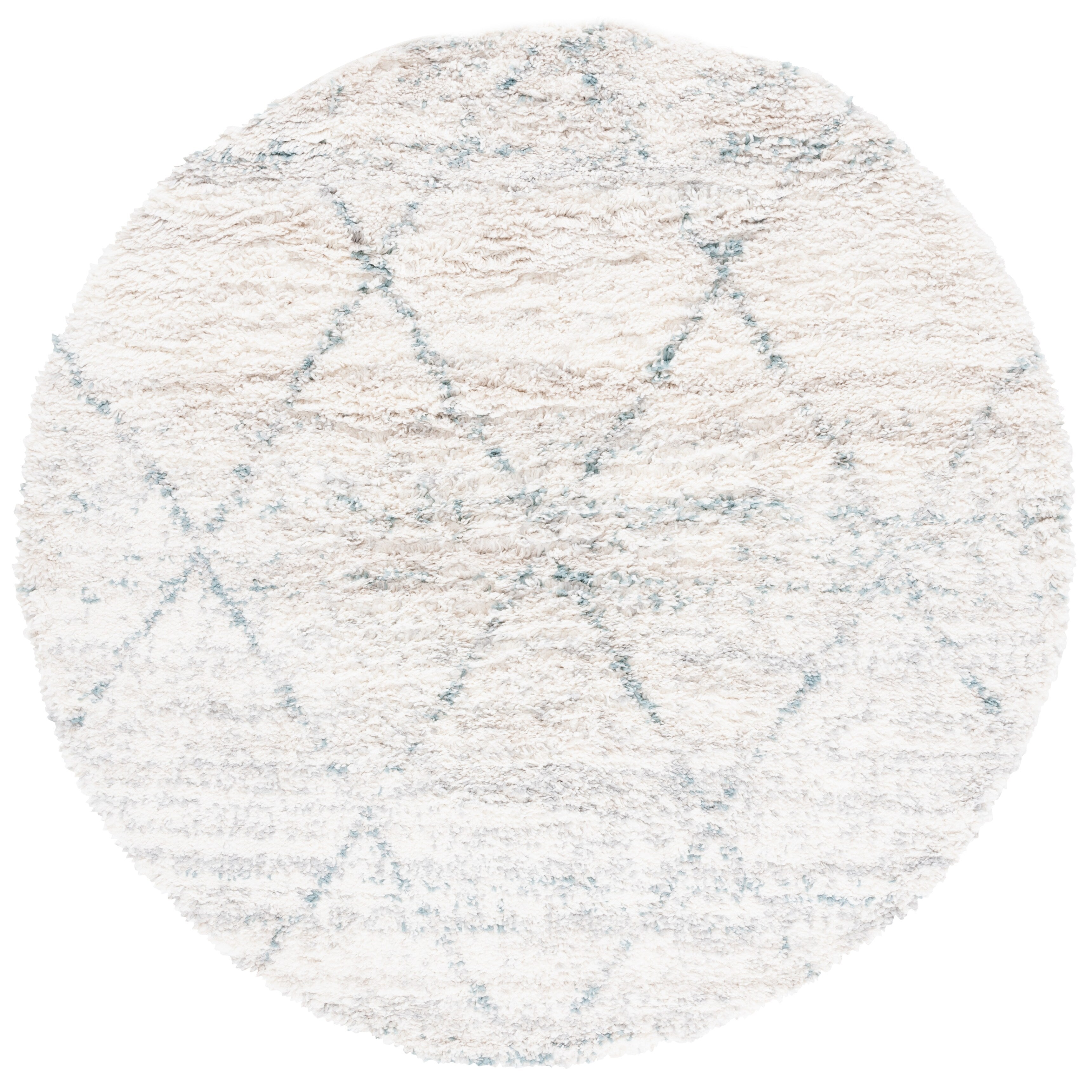 SAFAVIEH Fontana Shag Marye Modern Trellis 2-inch Thick Rug