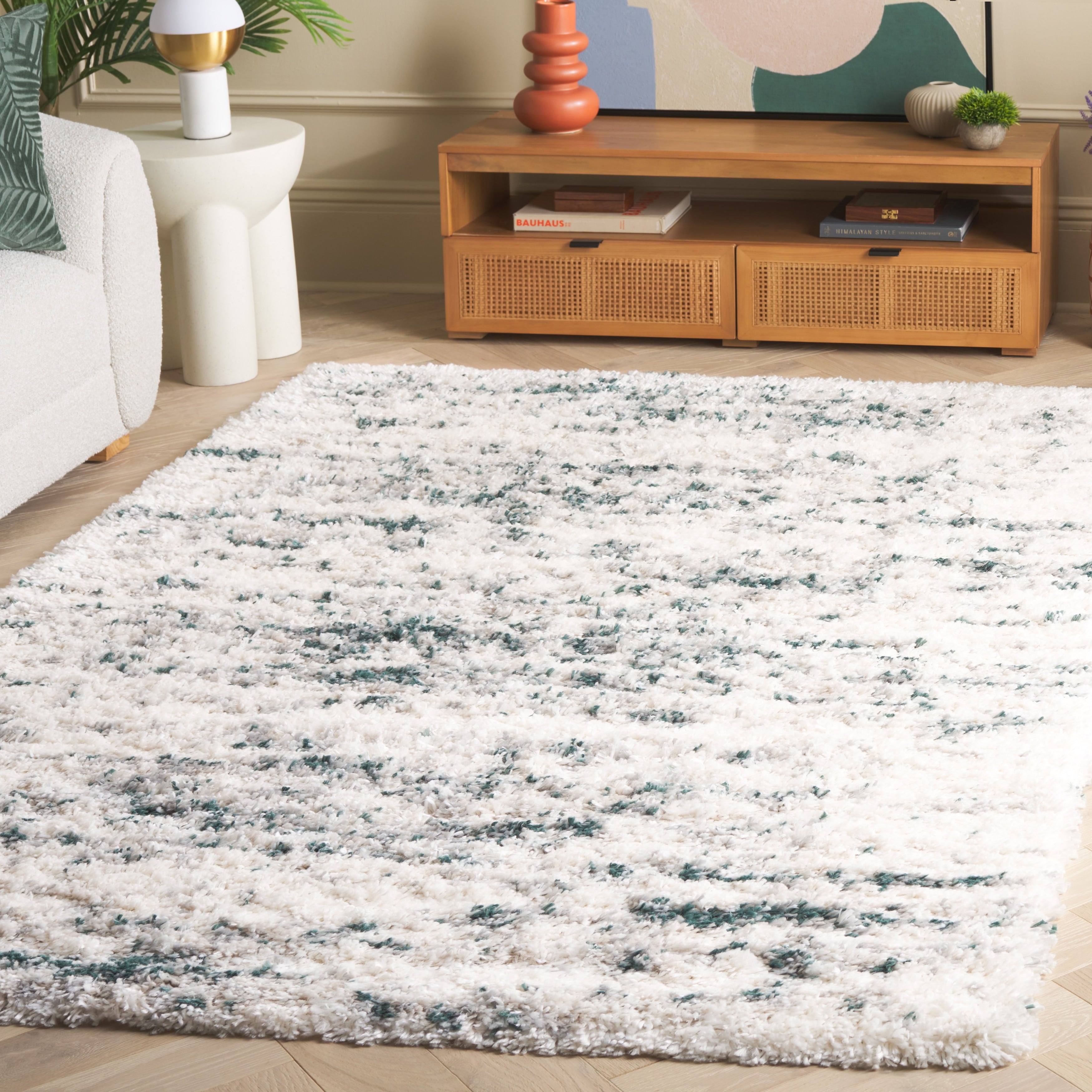 SAFAVIEH Fontana Shag Sadet Modern Abstract 2-inch Thick Rug