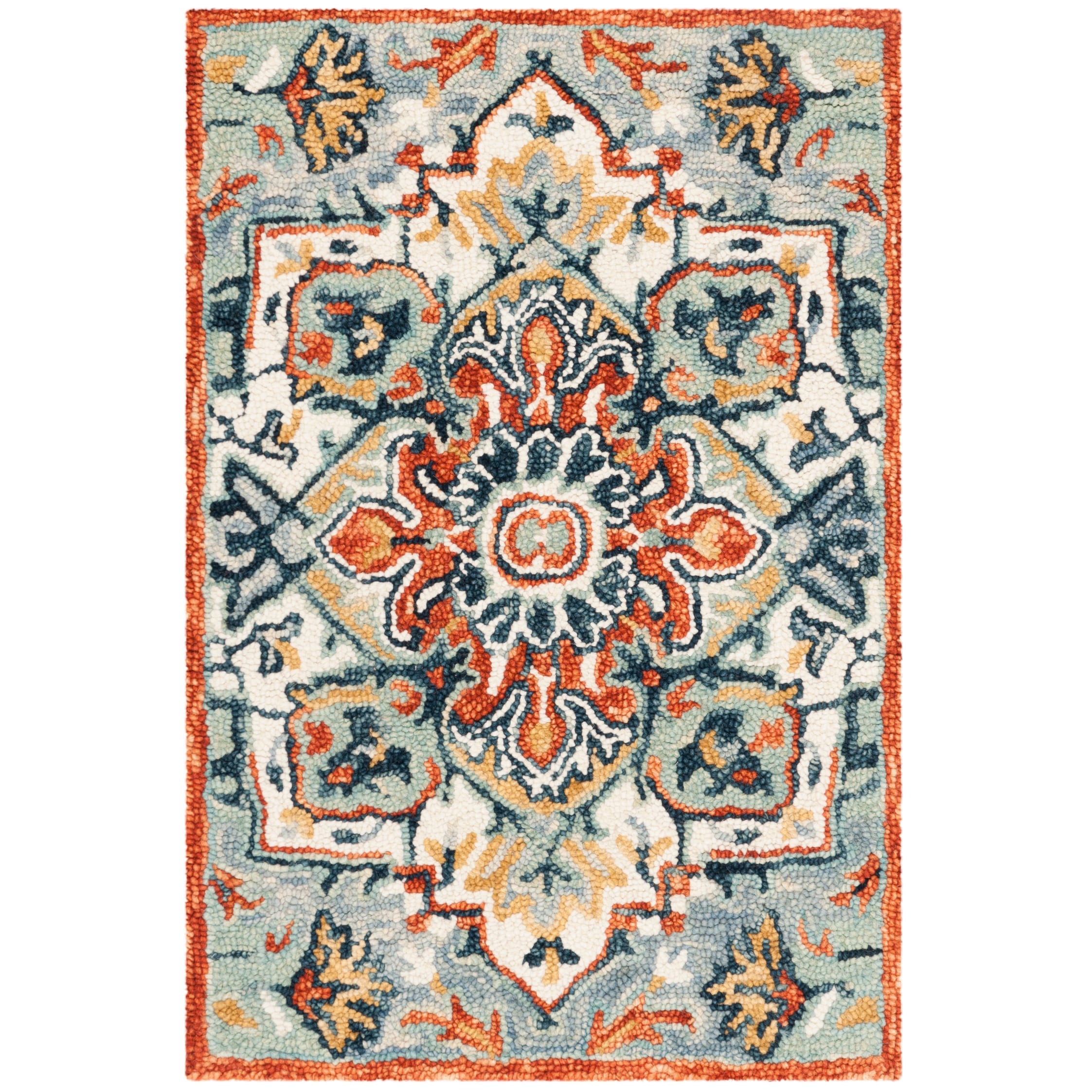 SAFAVIEH Handmade Aspen Hagar Boho Medallion Wool Rug