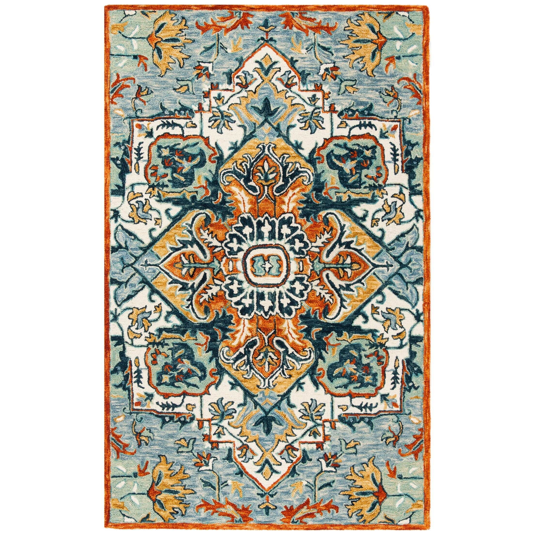 SAFAVIEH Handmade Aspen Hagar Boho Medallion Wool Rug