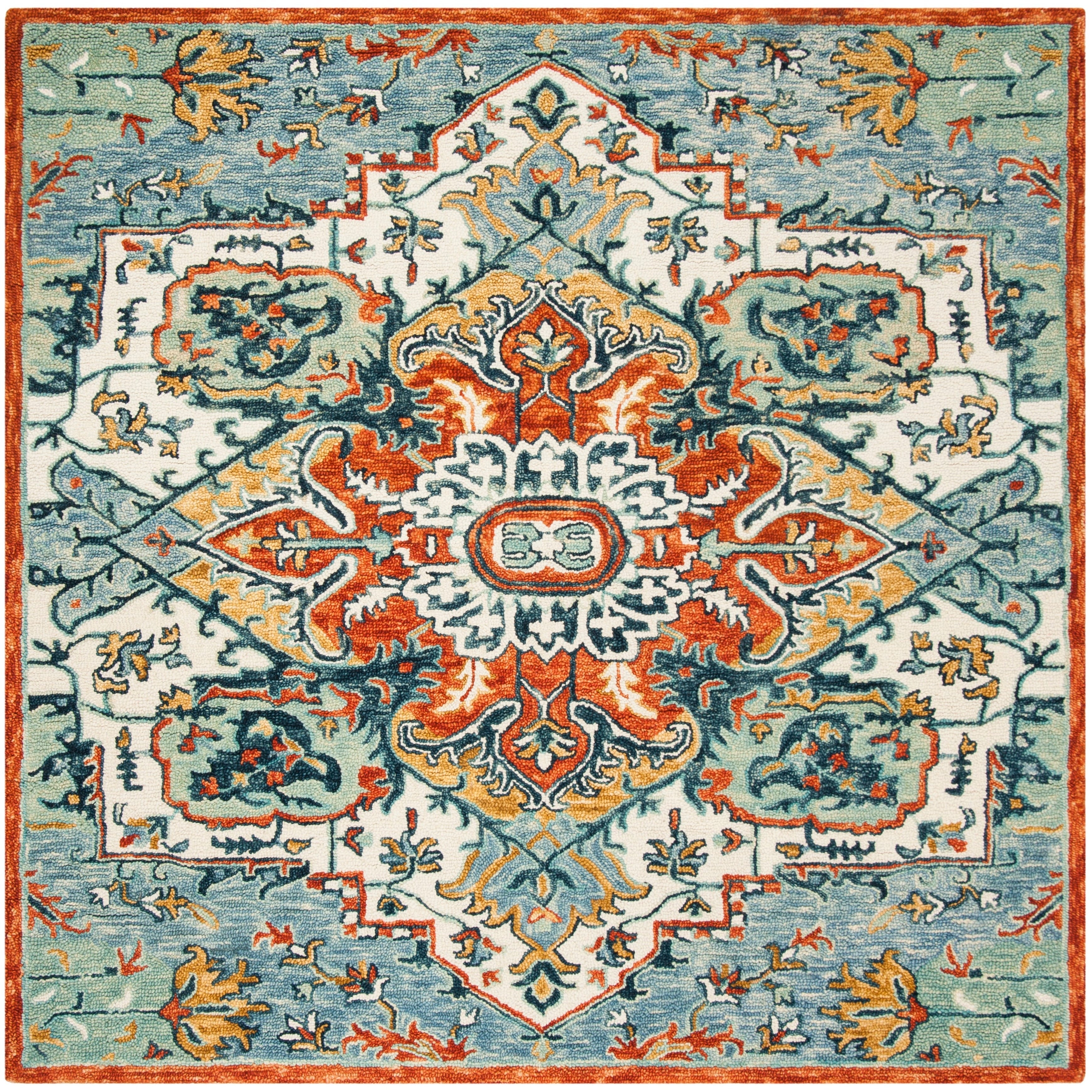 SAFAVIEH Handmade Aspen Hagar Boho Medallion Wool Rug