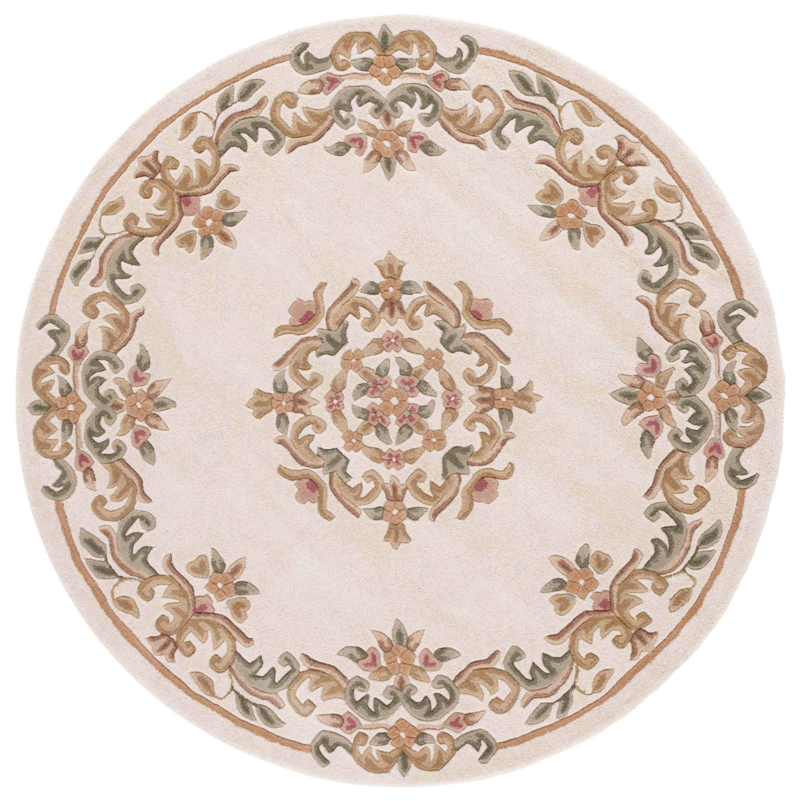 SAFAVIEH Handmade Aubusson Hale Traditional Wool Rug.