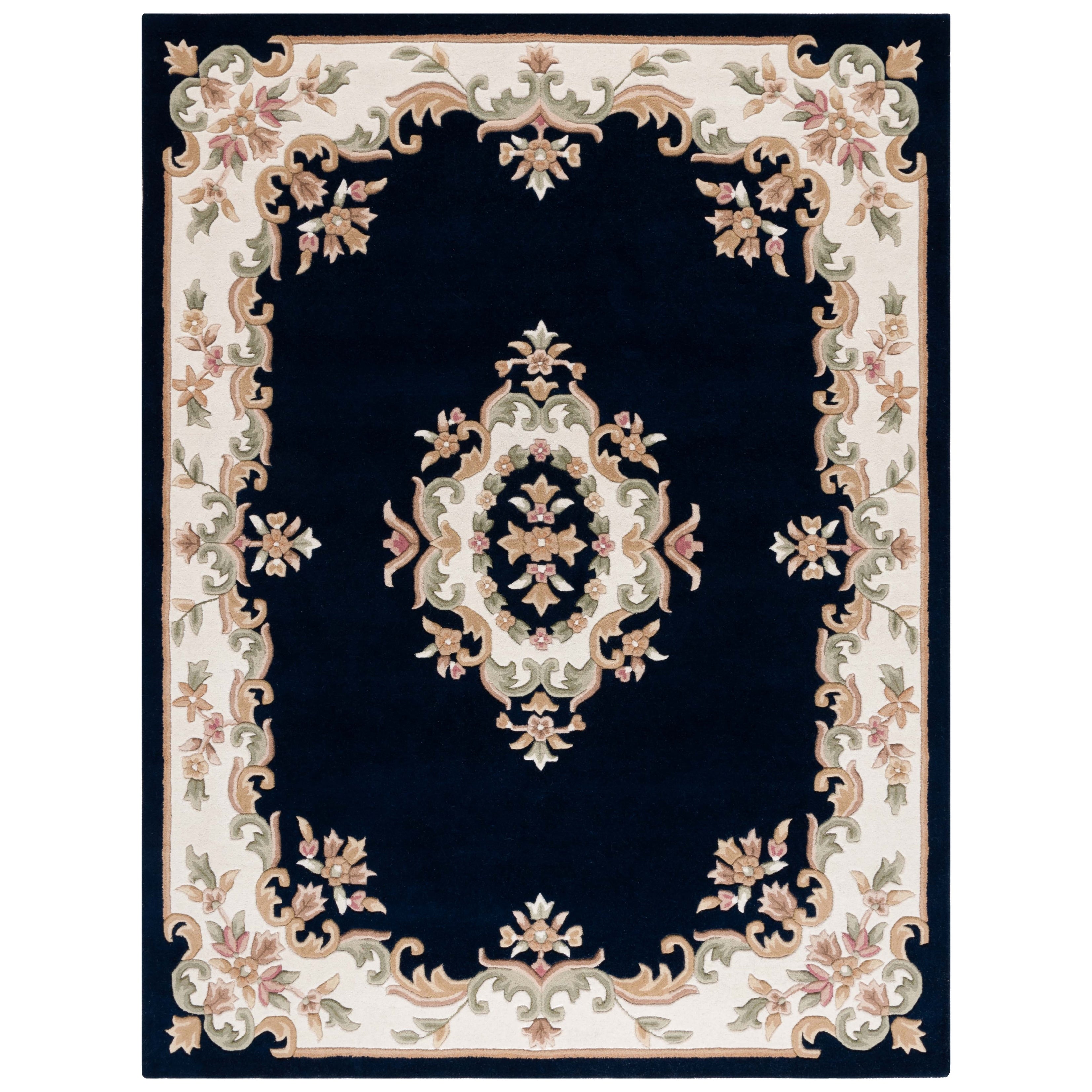 SAFAVIEH Handmade Aubusson Hale Traditional Wool Rug.