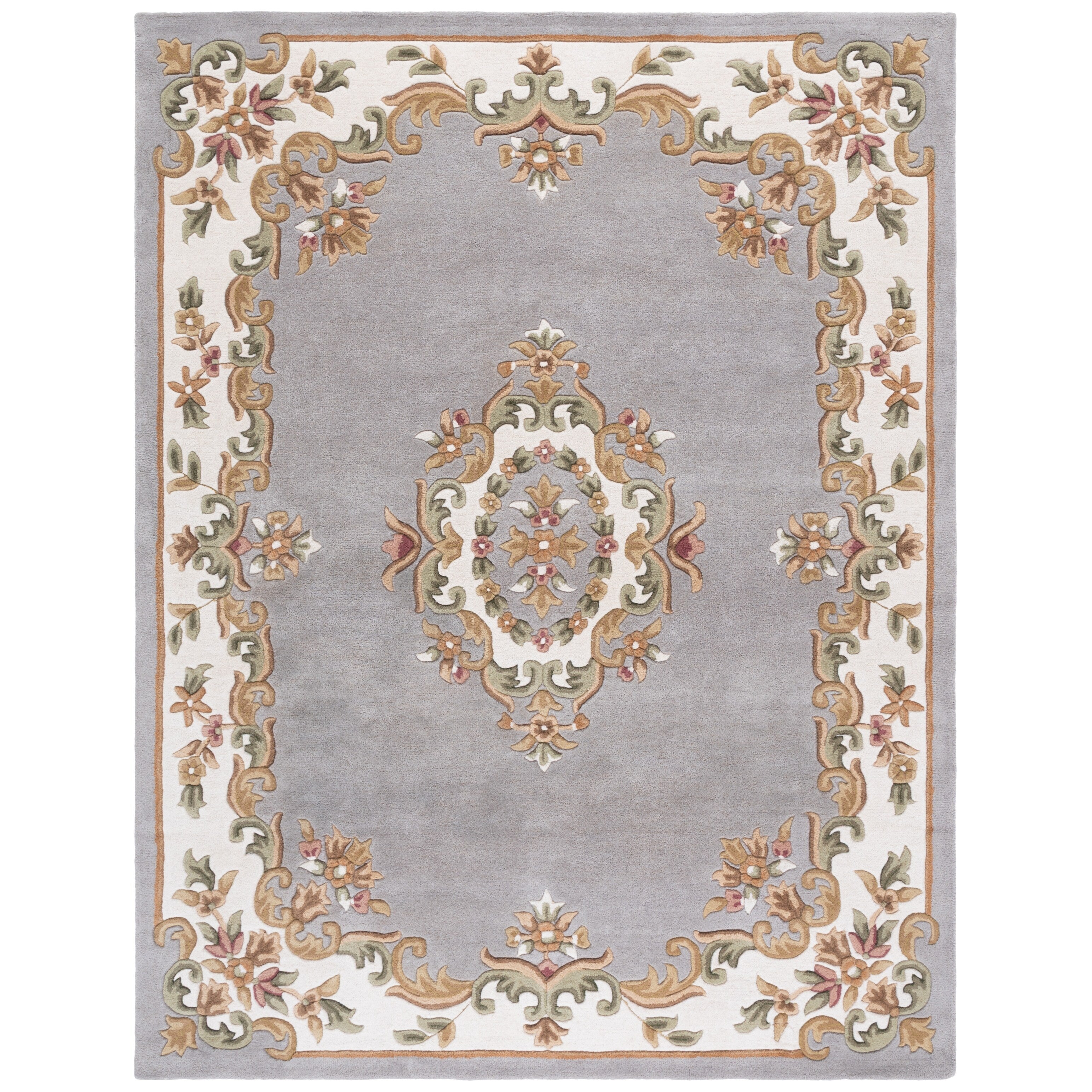 SAFAVIEH Handmade Aubusson Hale Traditional Wool Rug.