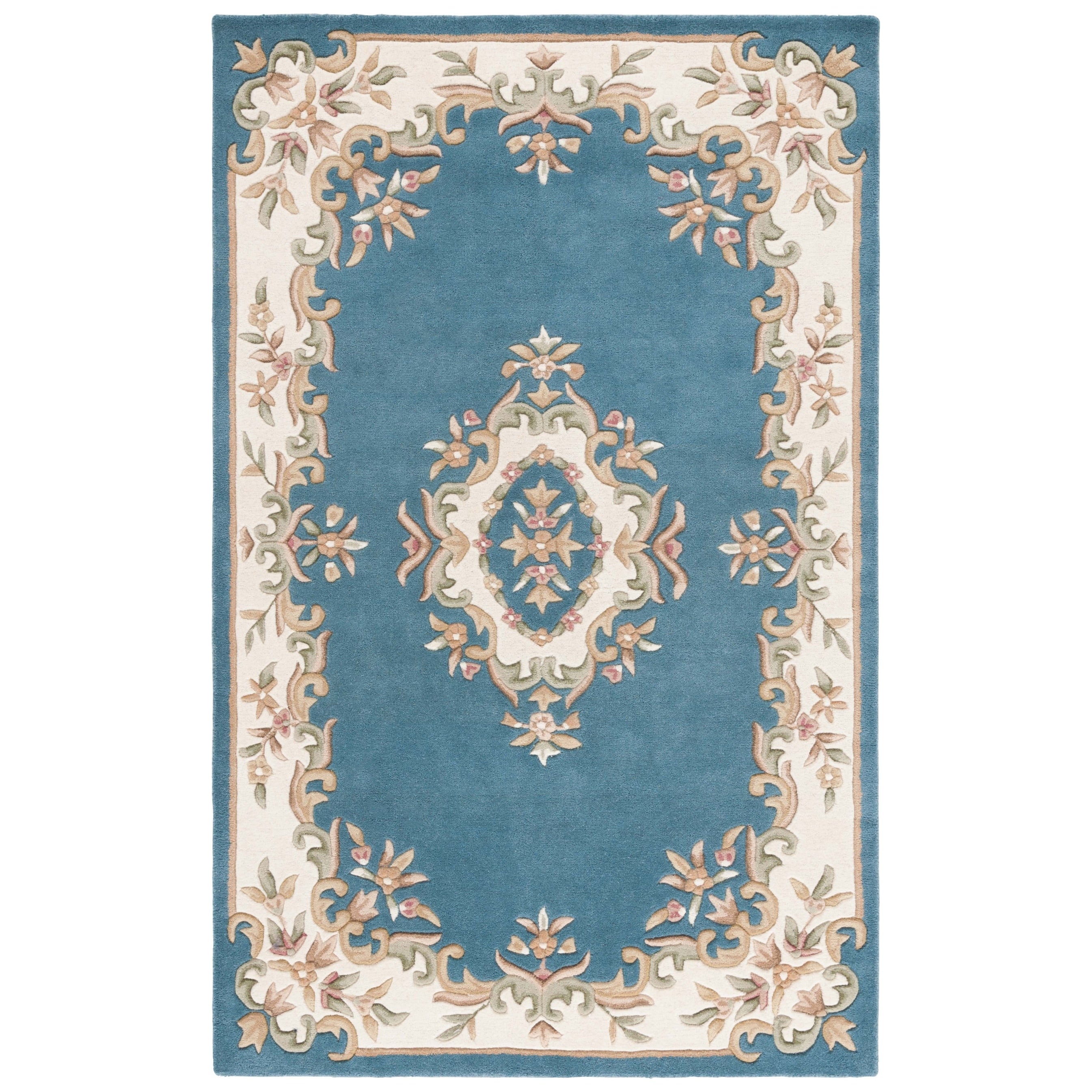 SAFAVIEH Handmade Aubusson Hale Traditional Wool Rug.