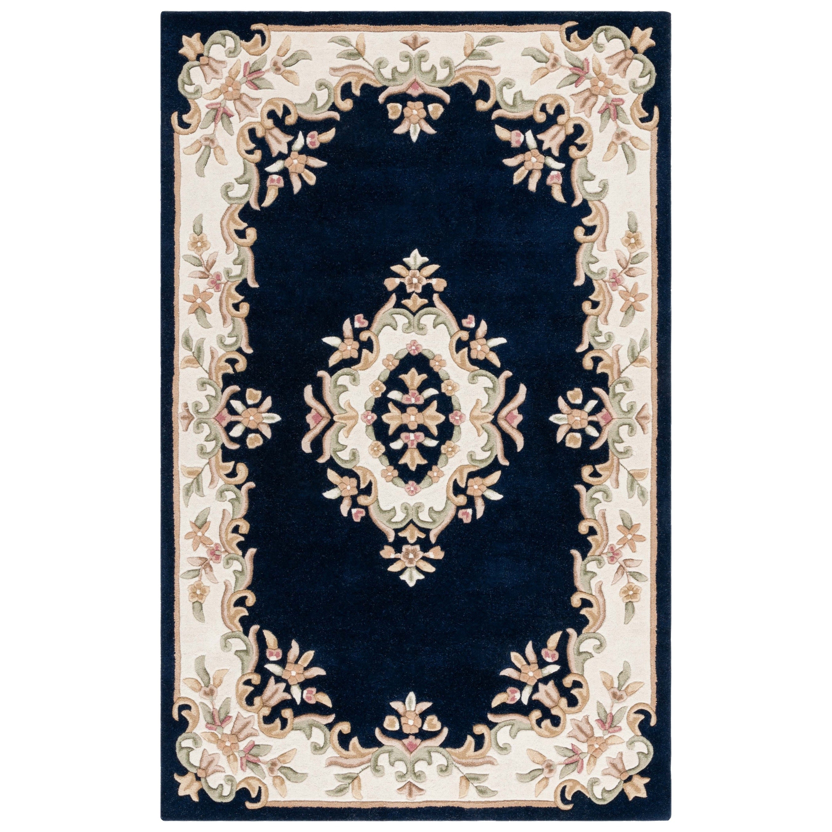 SAFAVIEH Handmade Aubusson Hale Traditional Wool Rug.