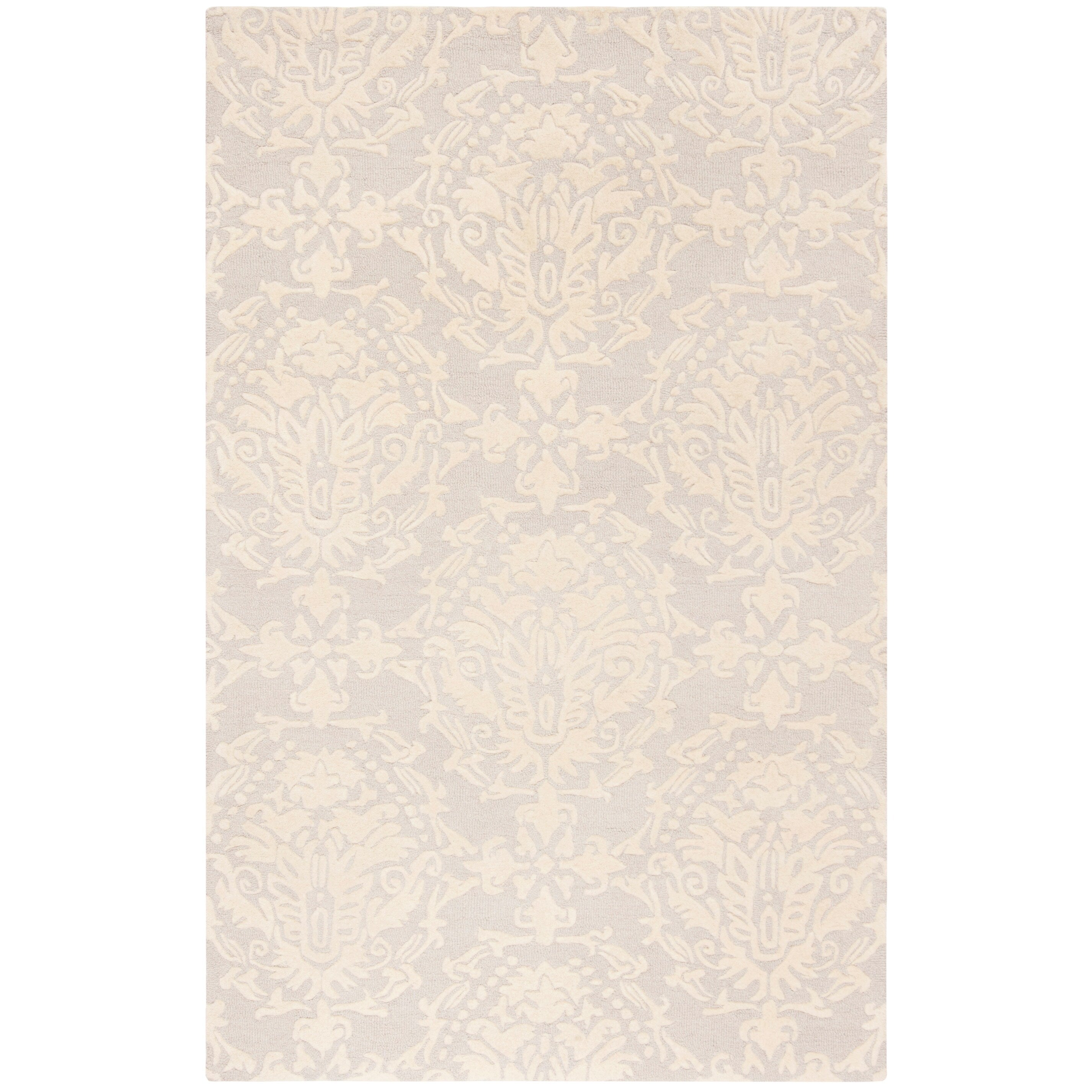 SAFAVIEH Handmade Blossom Ambroisine Modern Floral Wool Rug