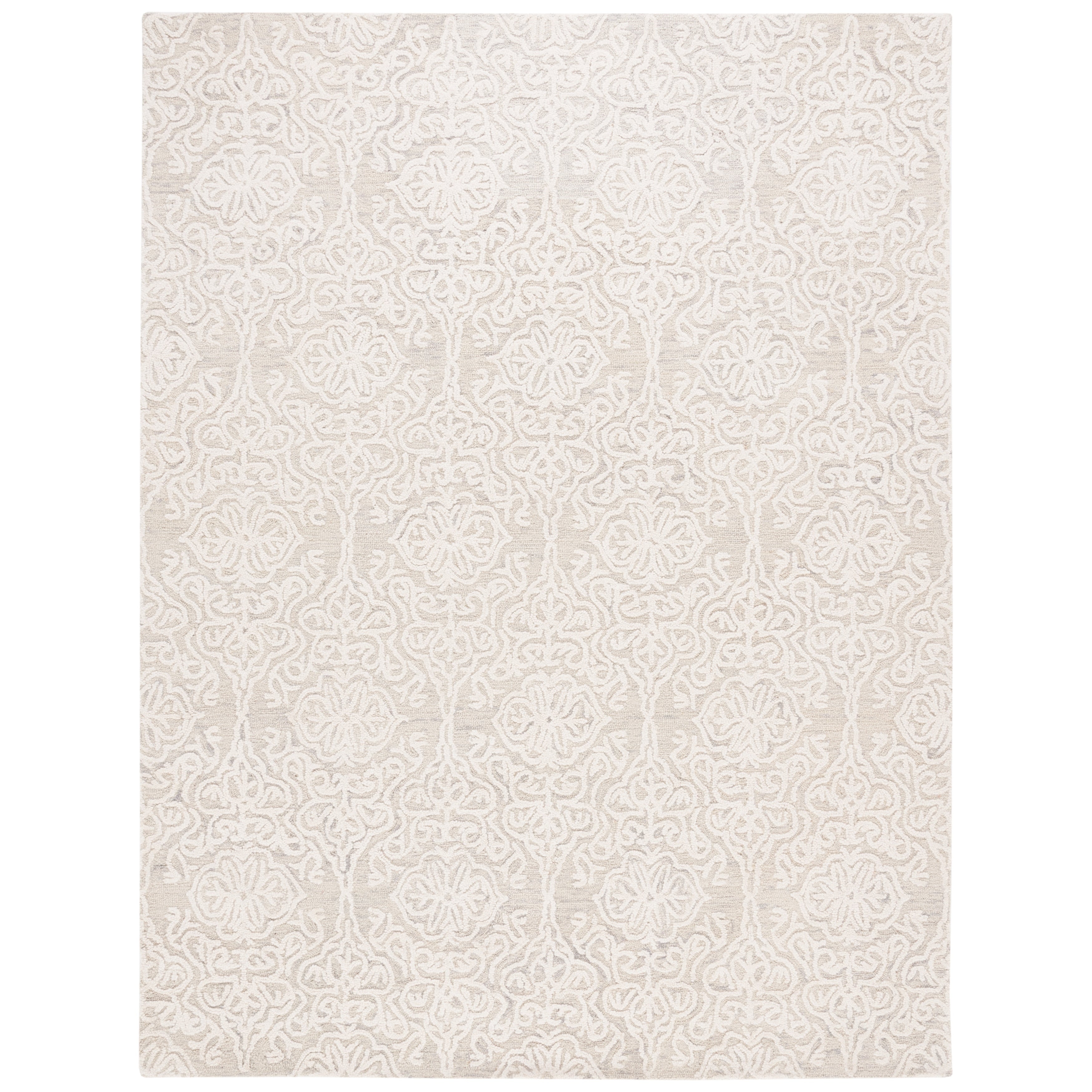 SAFAVIEH Handmade Blossom Cateluta Modern Floral Wool Rug