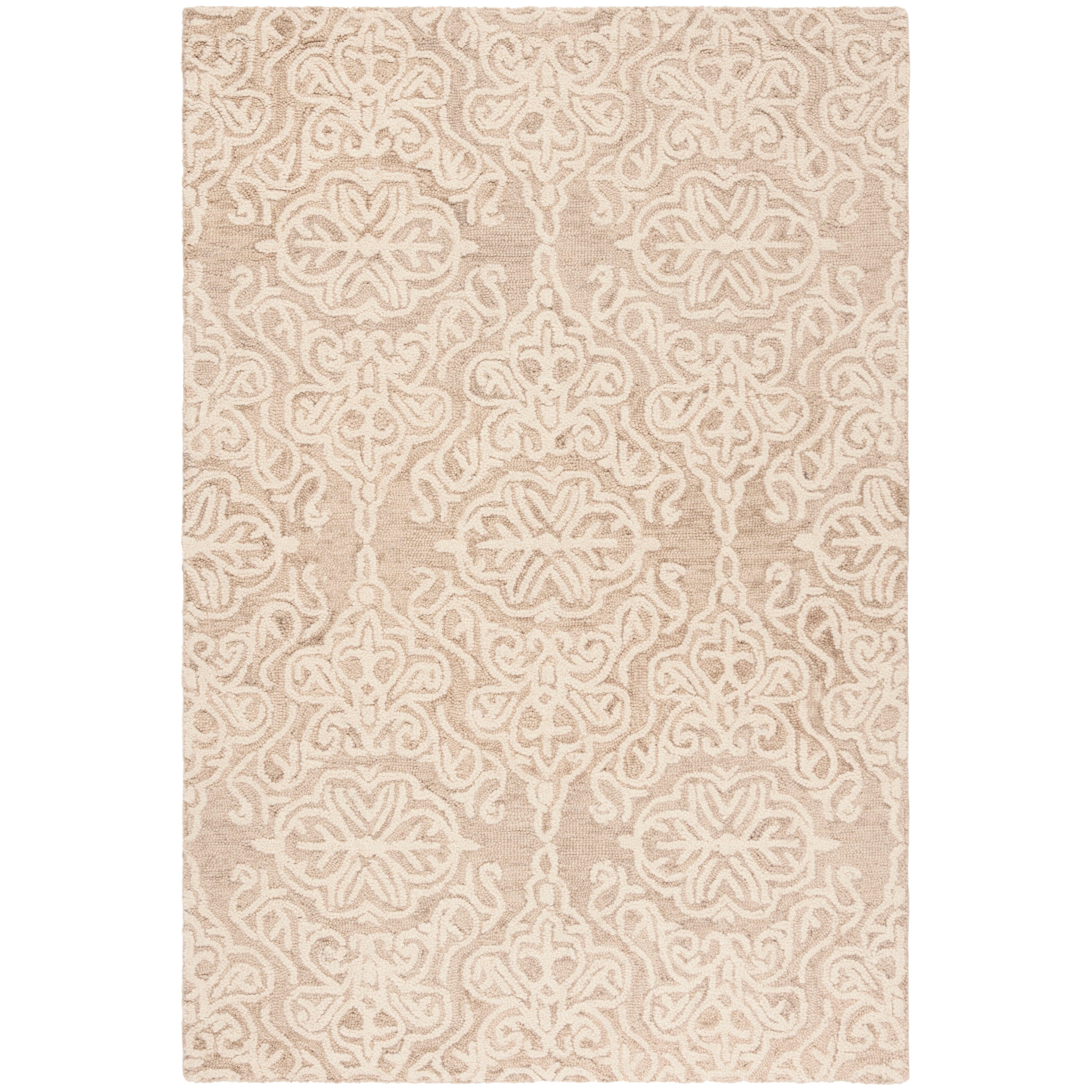 SAFAVIEH Handmade Blossom Cateluta Modern Floral Wool Rug