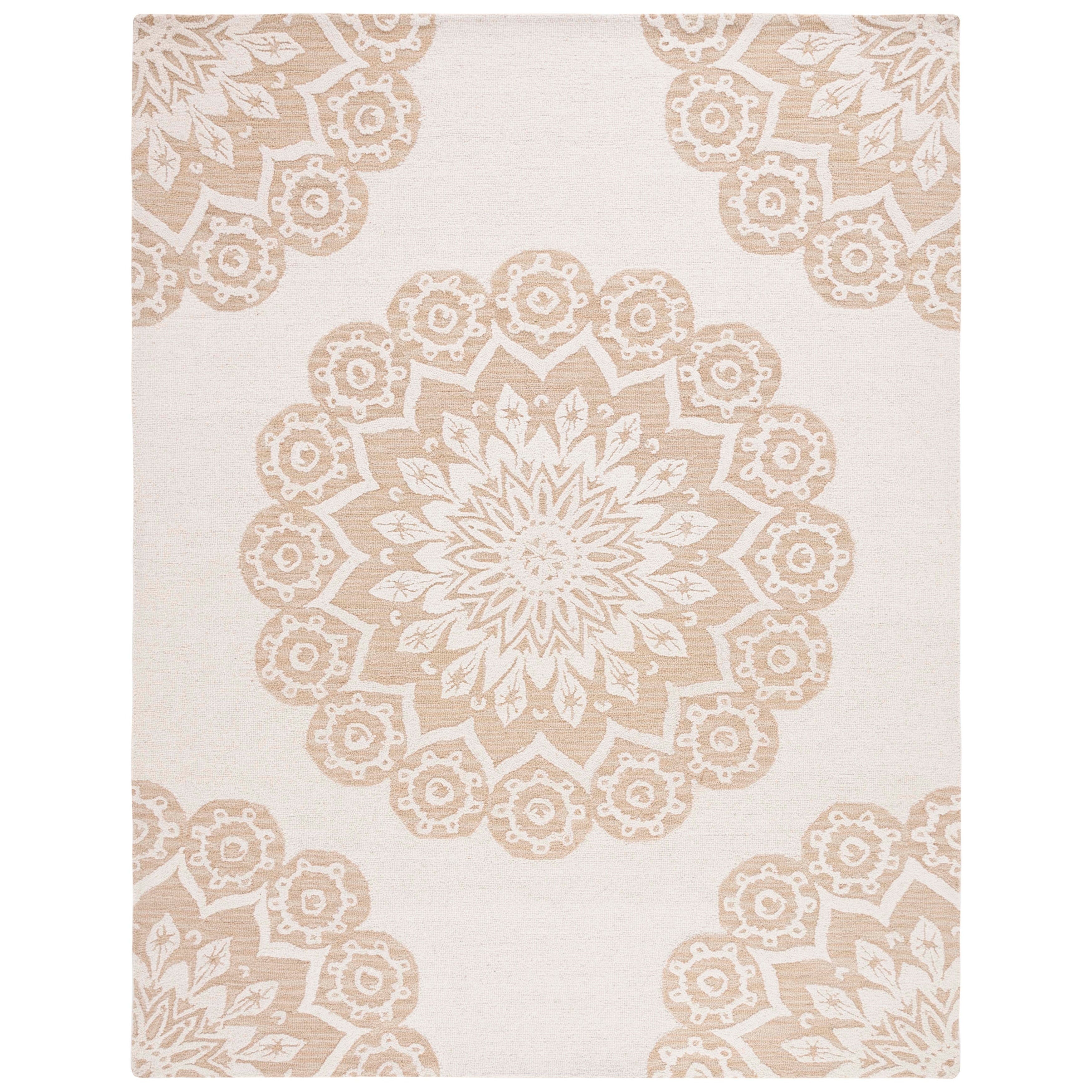 SAFAVIEH Handmade Blossom Oriella Modern Floral Wool Rug
