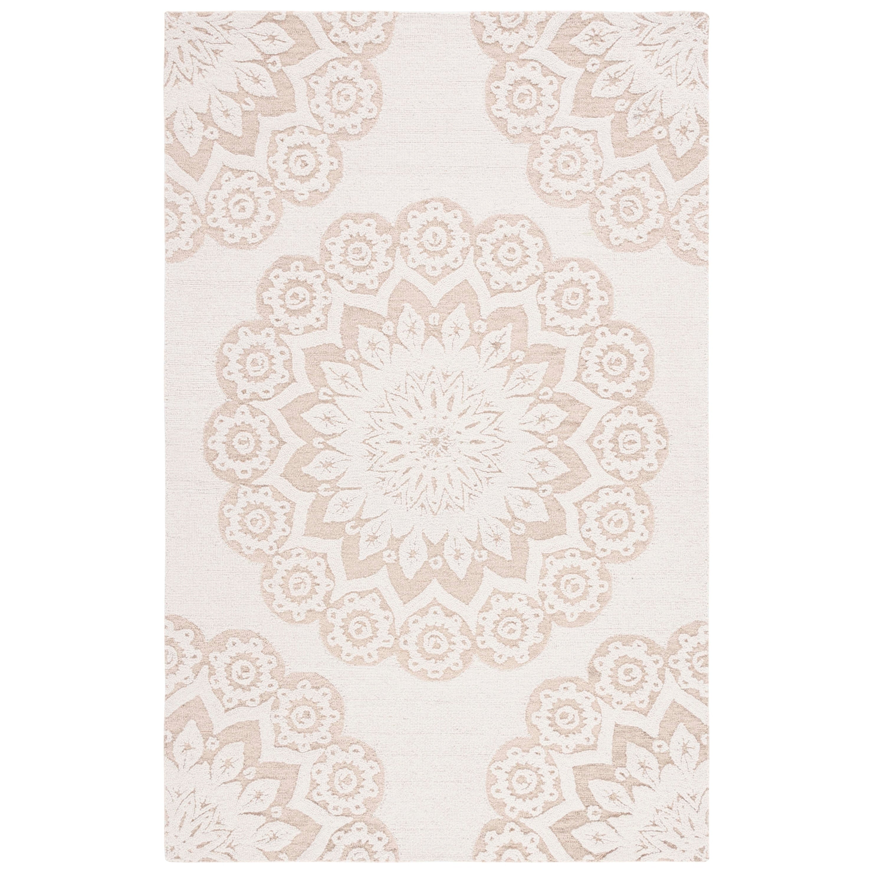 SAFAVIEH Handmade Blossom Oriella Modern Floral Wool Rug