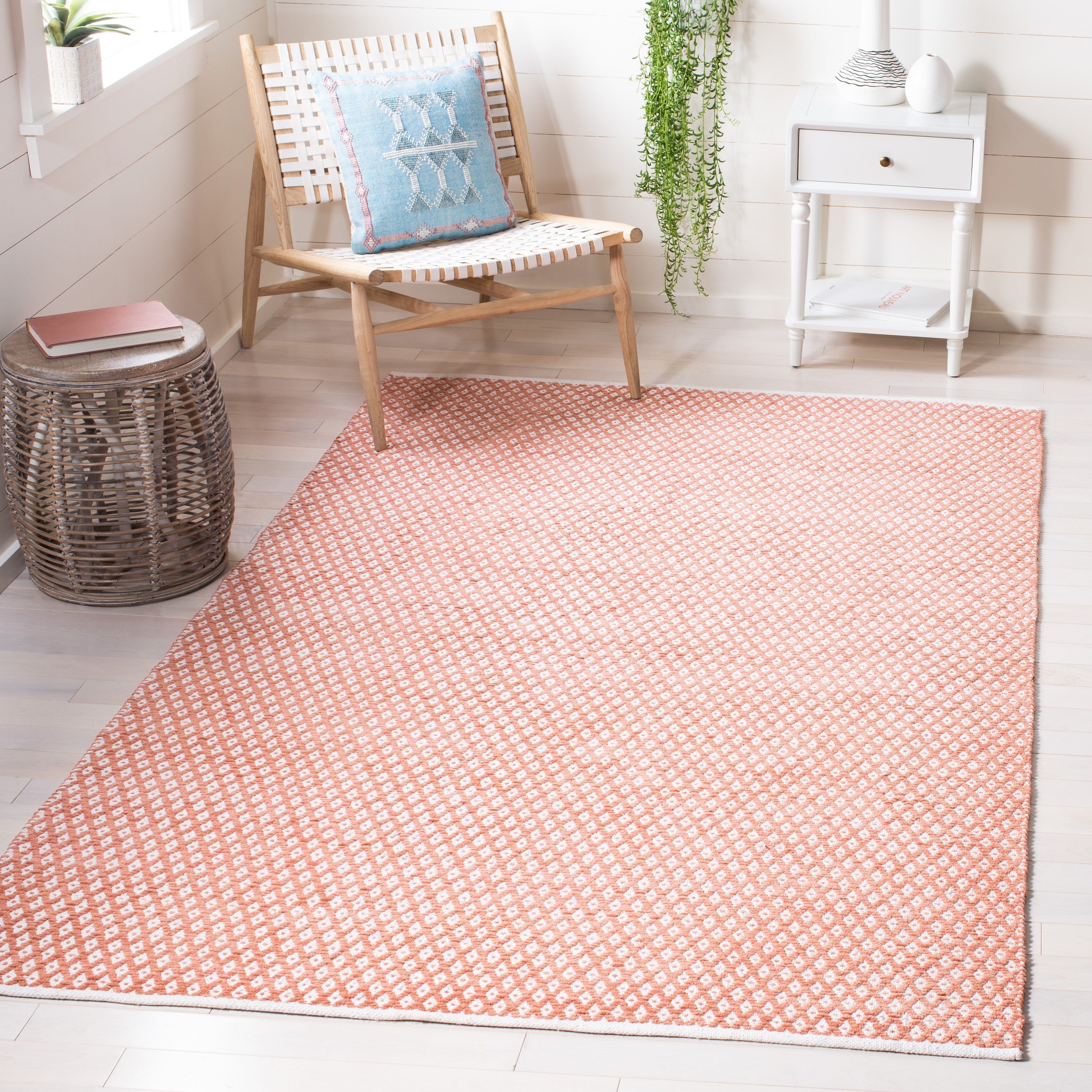 SAFAVIEH Handmade Boston Shirine Coastal Cotton Flatweave Rug