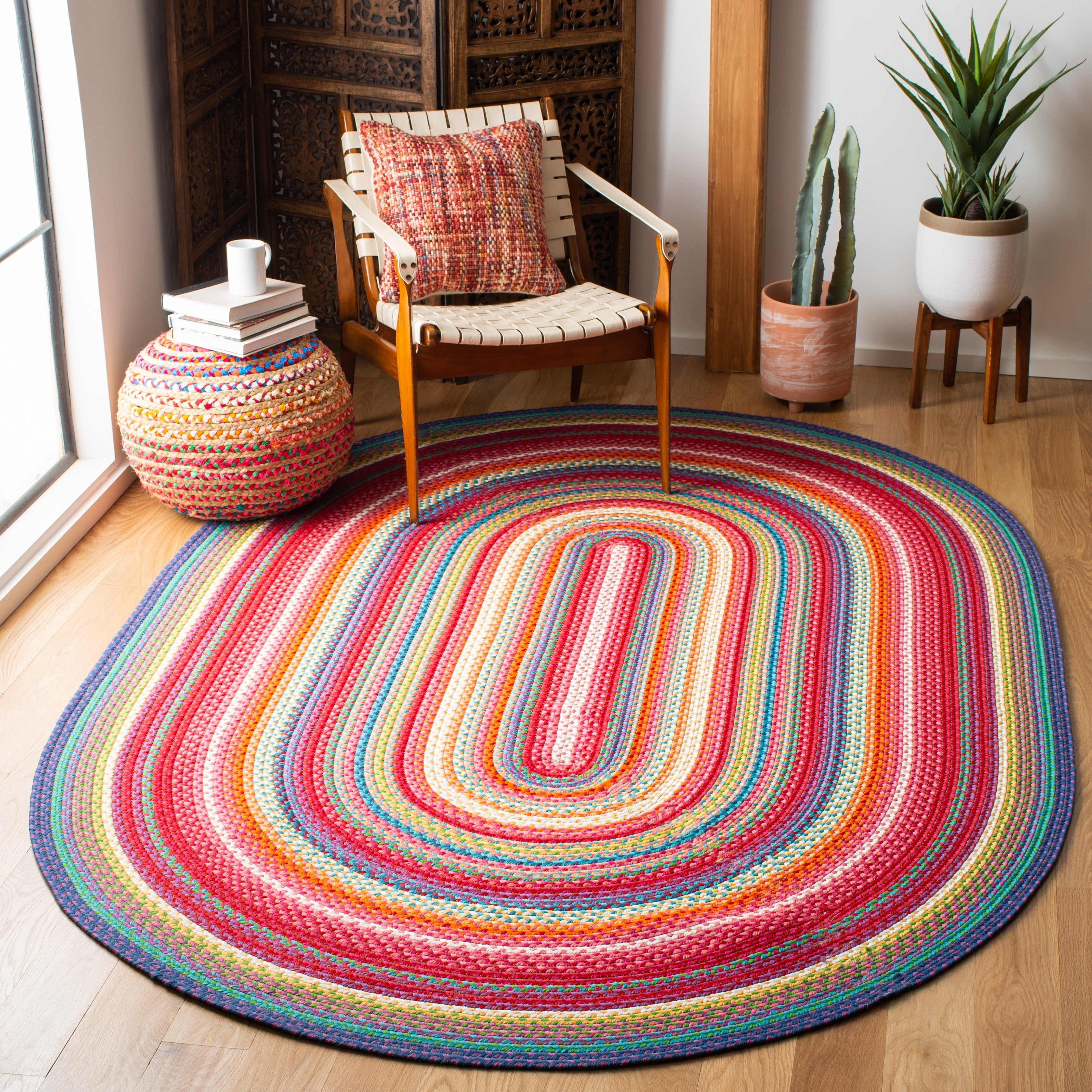 SAFAVIEH Handmade Braided Vidolina Country Rug