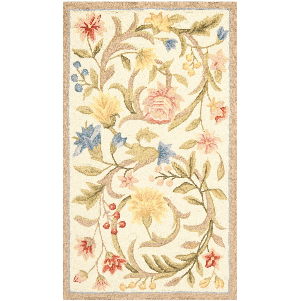 SAFAVIEH Handmade Chelsea Jacomine French Country Floral Scroll Wool