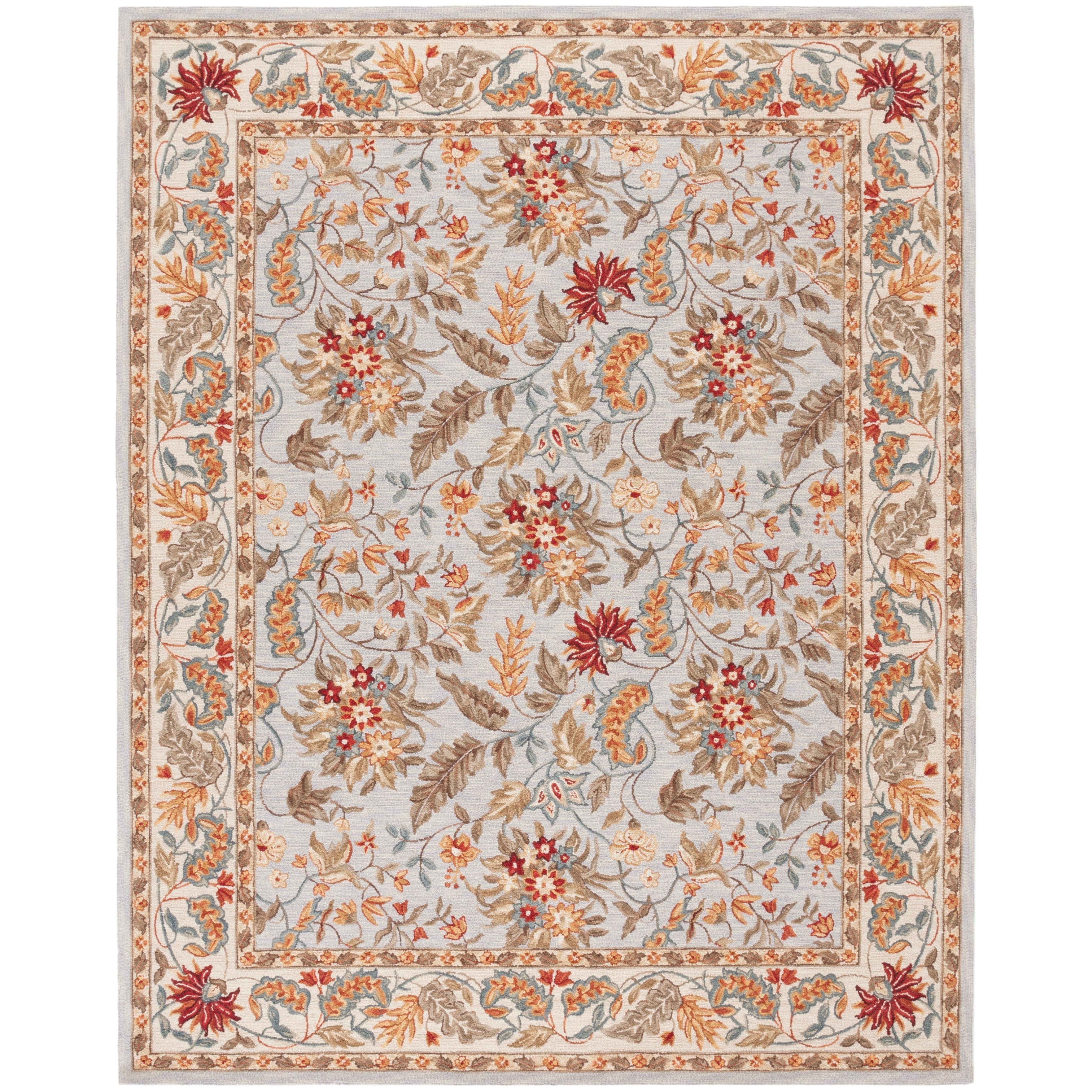 SAFAVIEH Handmade Chelsea Malda French Country Floral Wool Rug