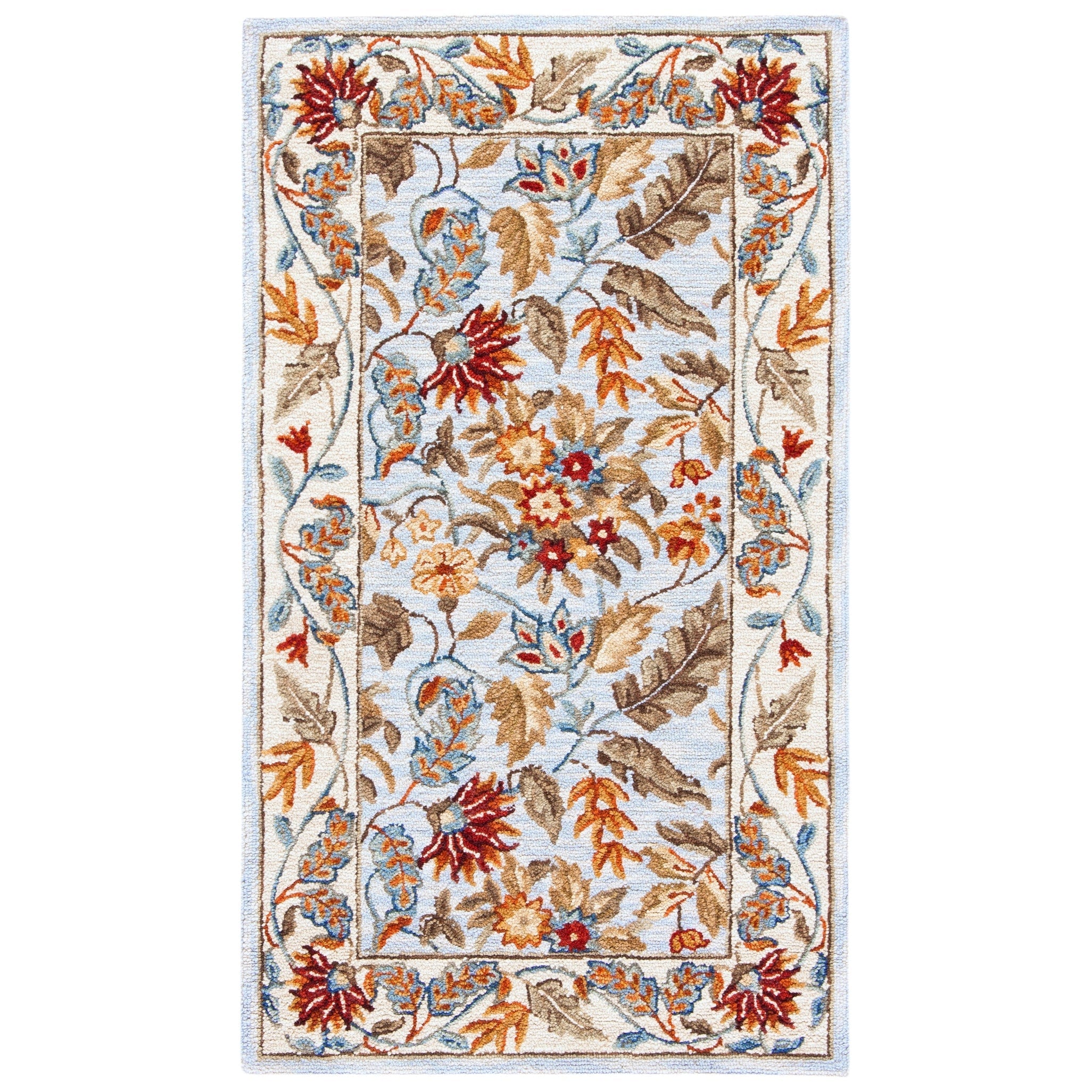 SAFAVIEH Handmade Chelsea Malda French Country Floral Wool Rug