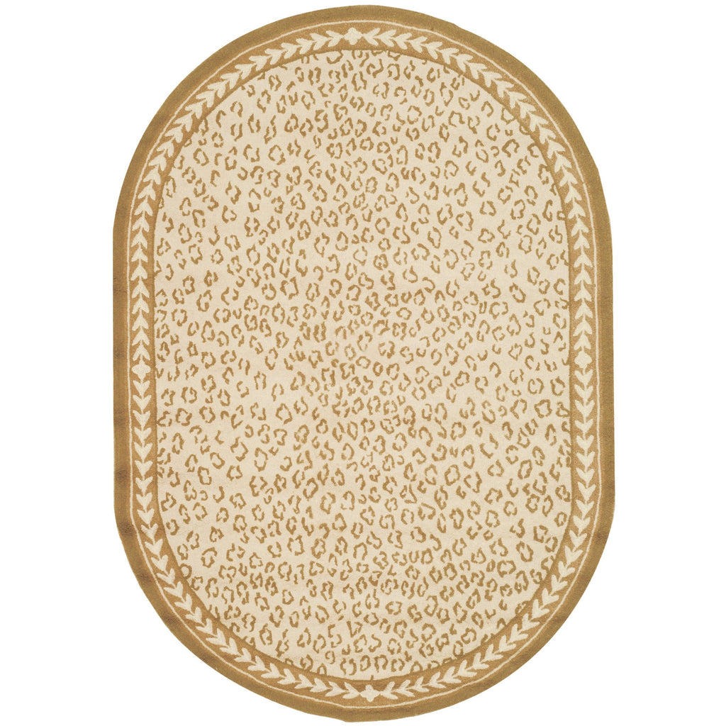 SAFAVIEH Handmade Chelsea Solar Garden Leopard French Country Wool Rug