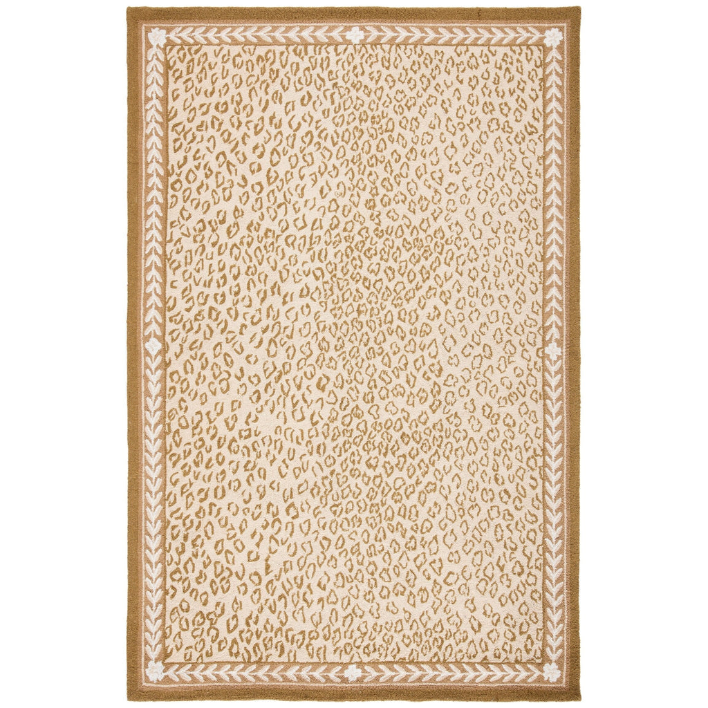 SAFAVIEH Handmade Chelsea Solar Garden Leopard French Country Wool Rug