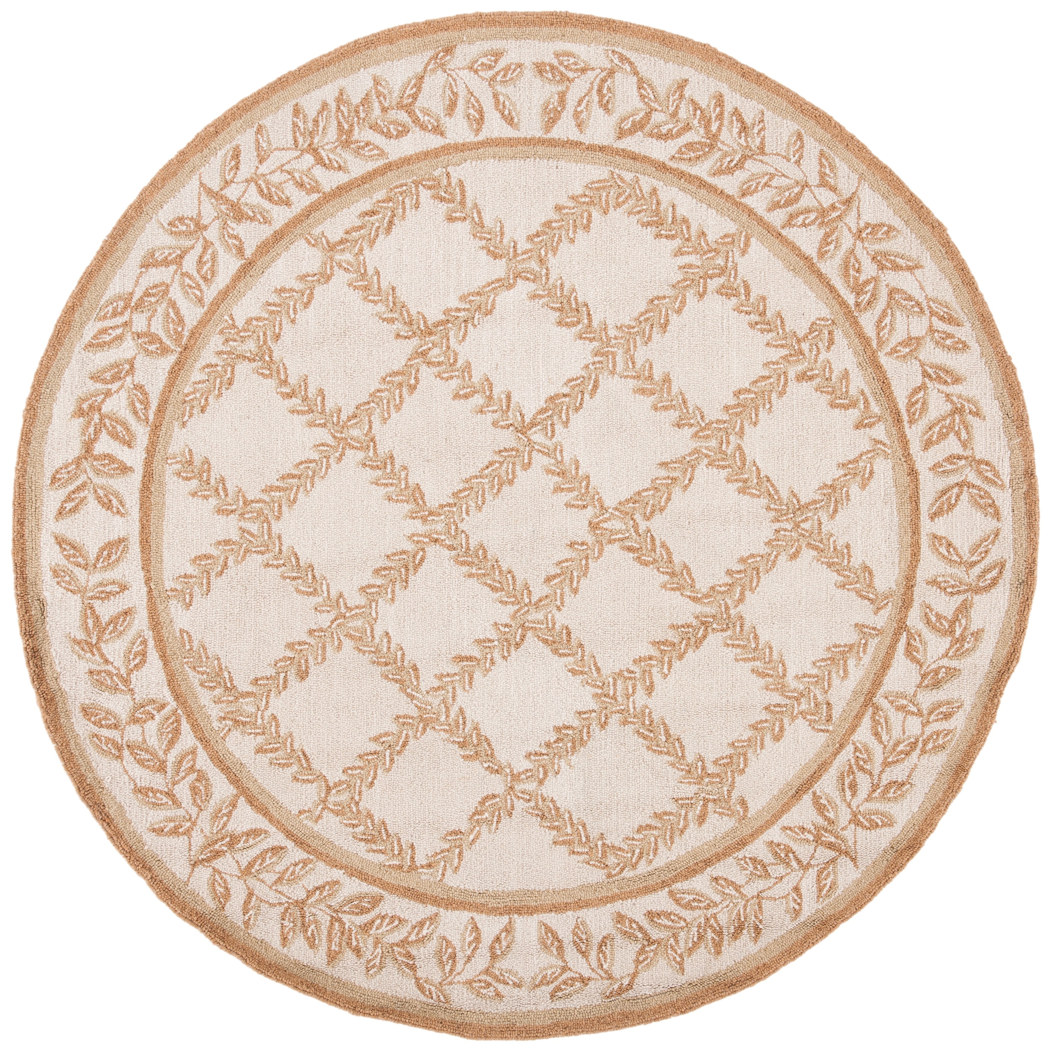 SAFAVIEH Handmade Chelsea Sunstripe Trellis French Country Wool Rug