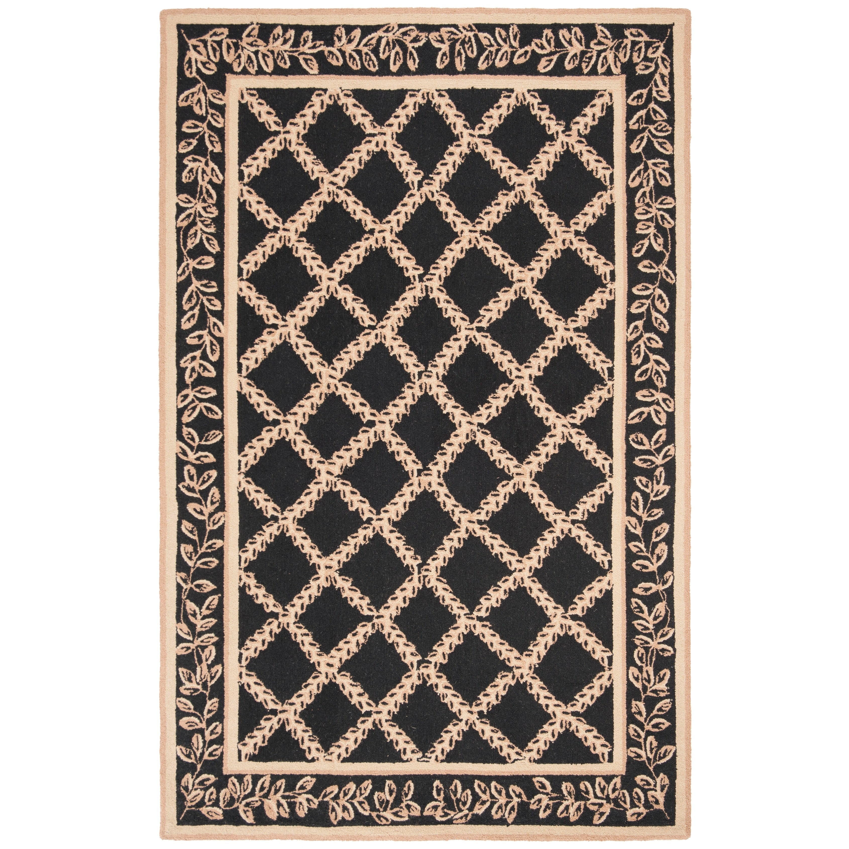 SAFAVIEH Handmade Chelsea Sunstripe Trellis French Country Wool Rug