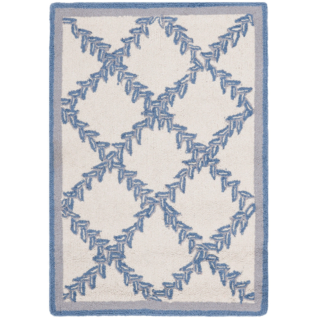 SAFAVIEH Handmade Chelsea Sunstripe Trellis French Country Wool Rug