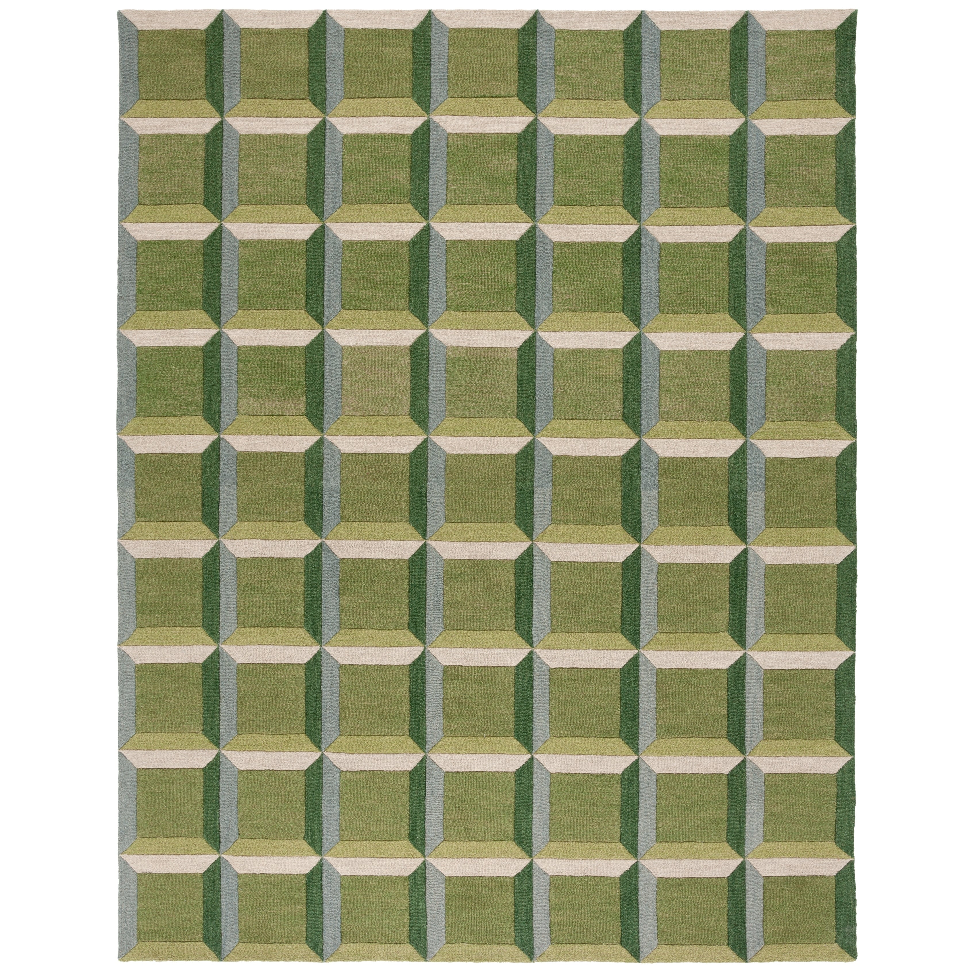 SAFAVIEH Handmade Genre Hikariko Mid-Century Modern Wool Rug