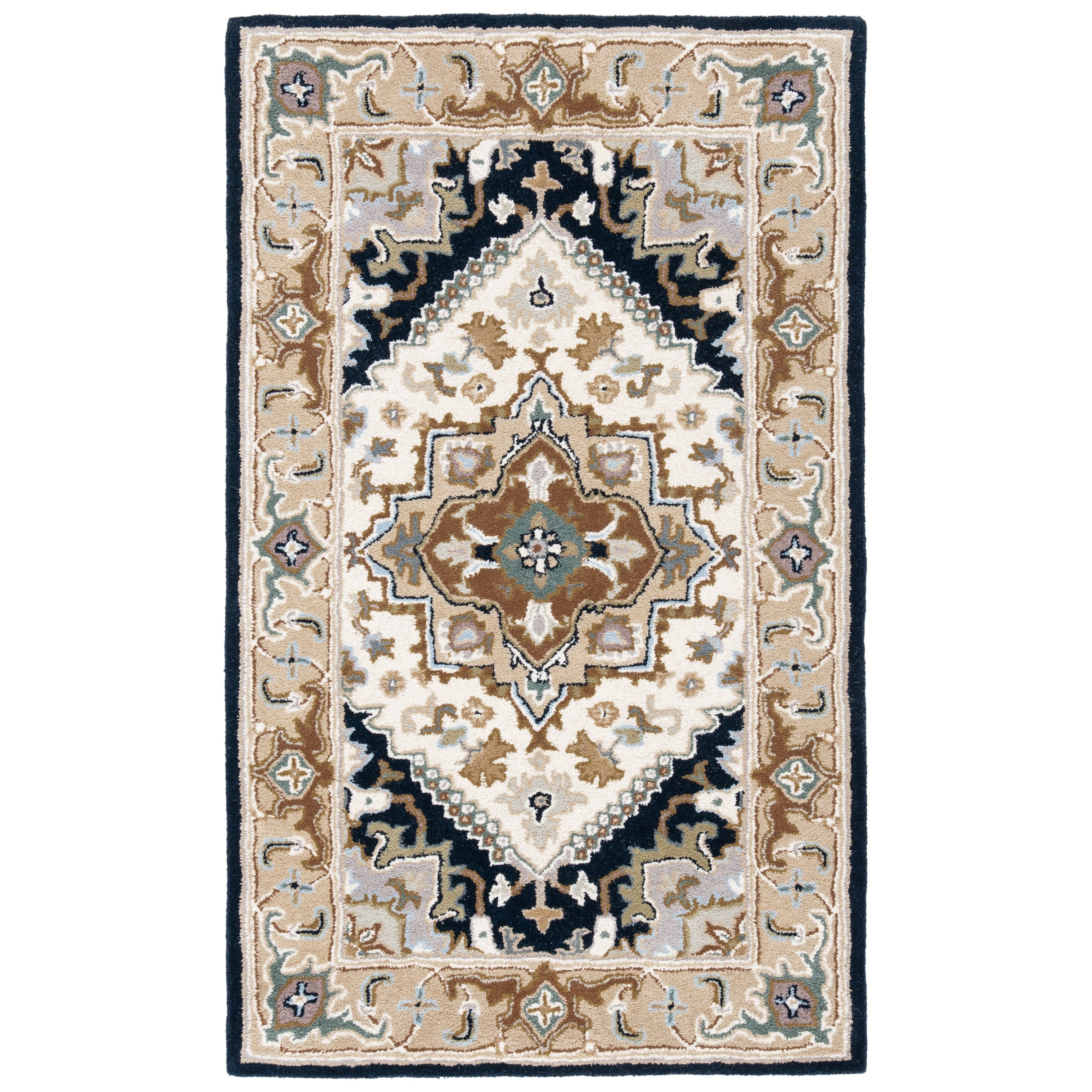 SAFAVIEH Handmade Heritage Carrol Traditional Oriental Wool Rug