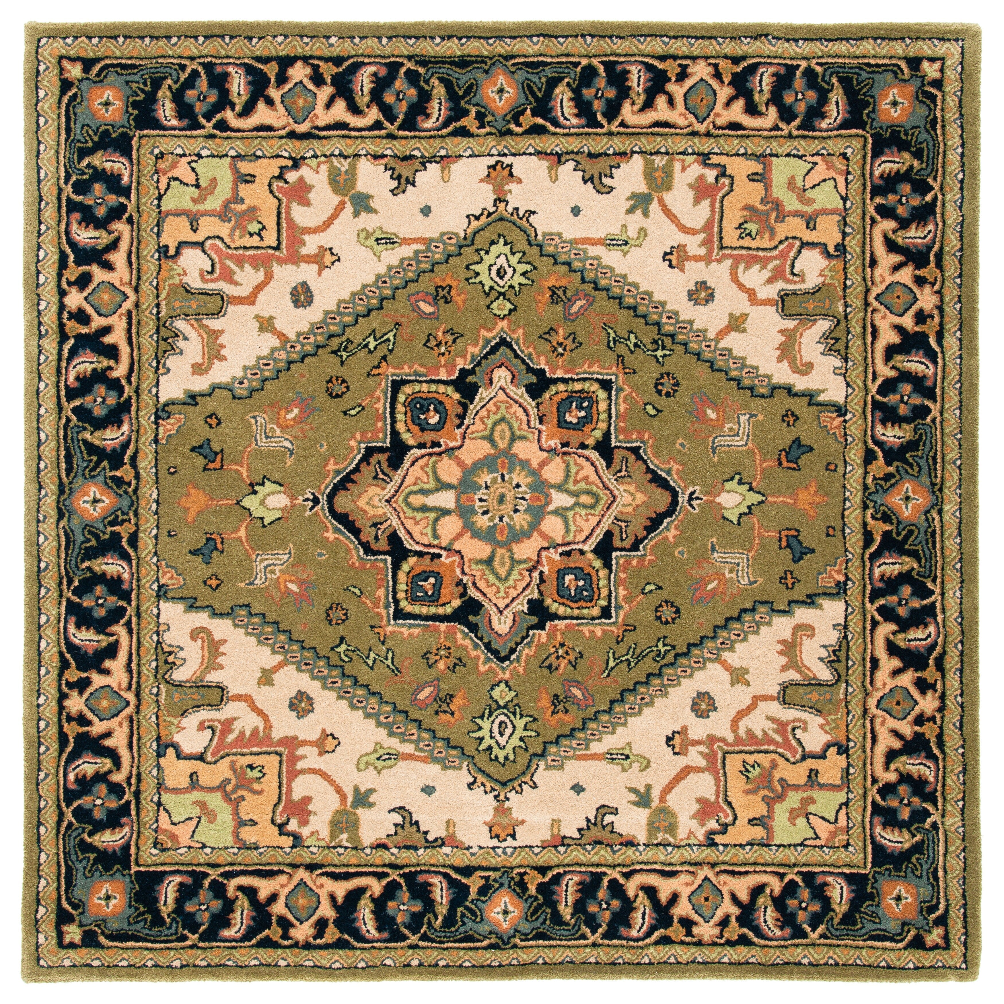 SAFAVIEH Handmade Heritage Carrol Traditional Oriental Wool Rug