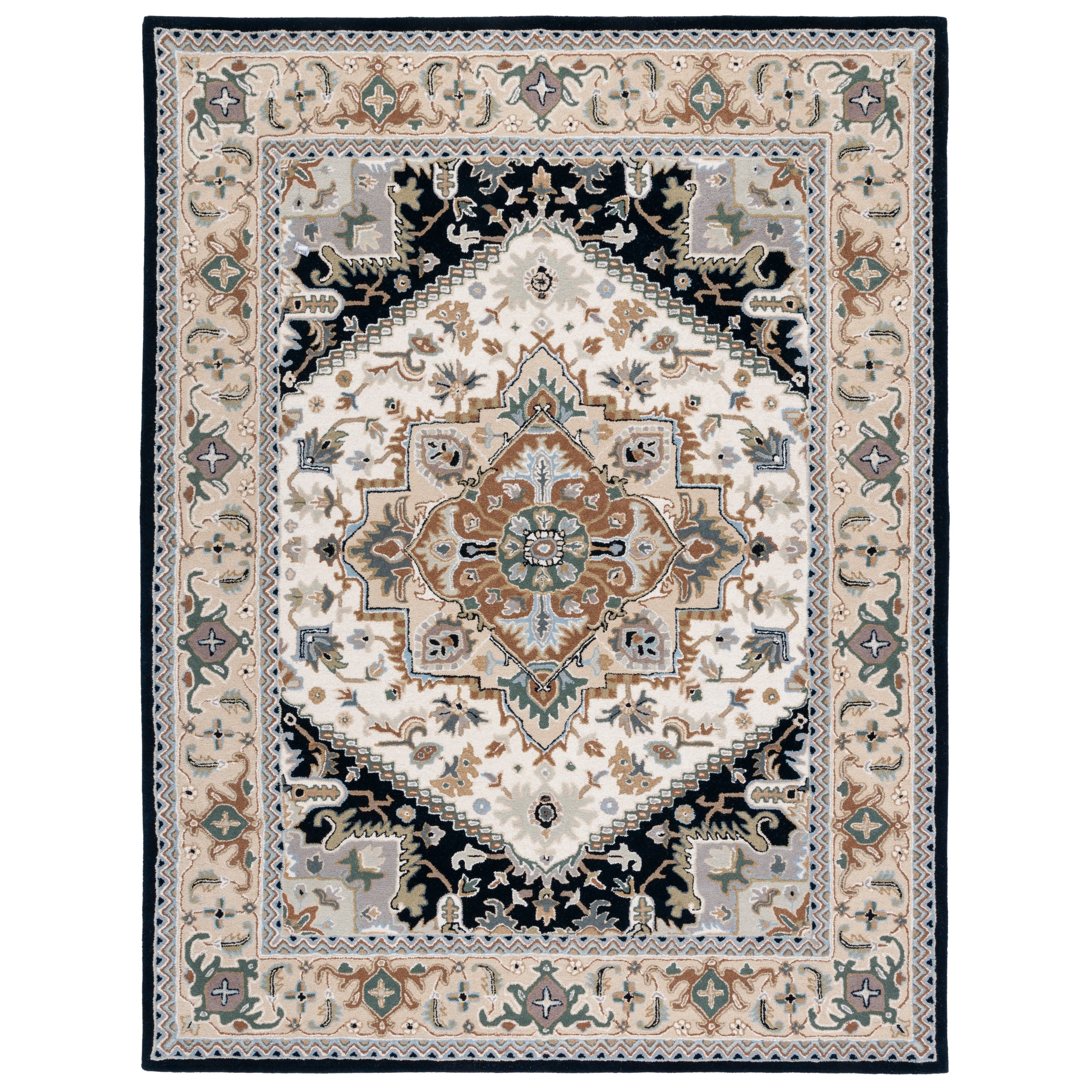SAFAVIEH Handmade Heritage Carrol Traditional Oriental Wool Rug