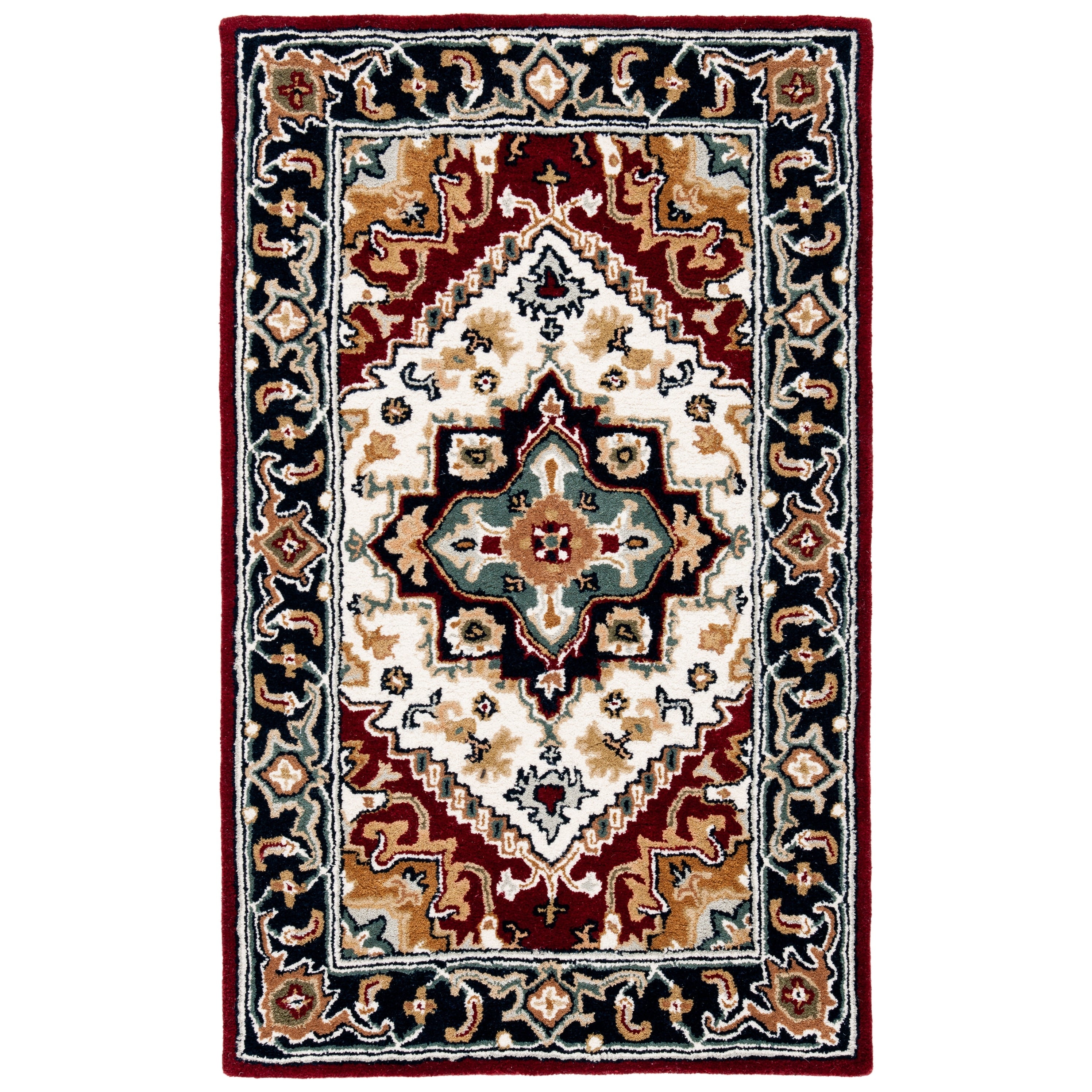 SAFAVIEH Handmade Heritage Carrol Traditional Oriental Wool Rug