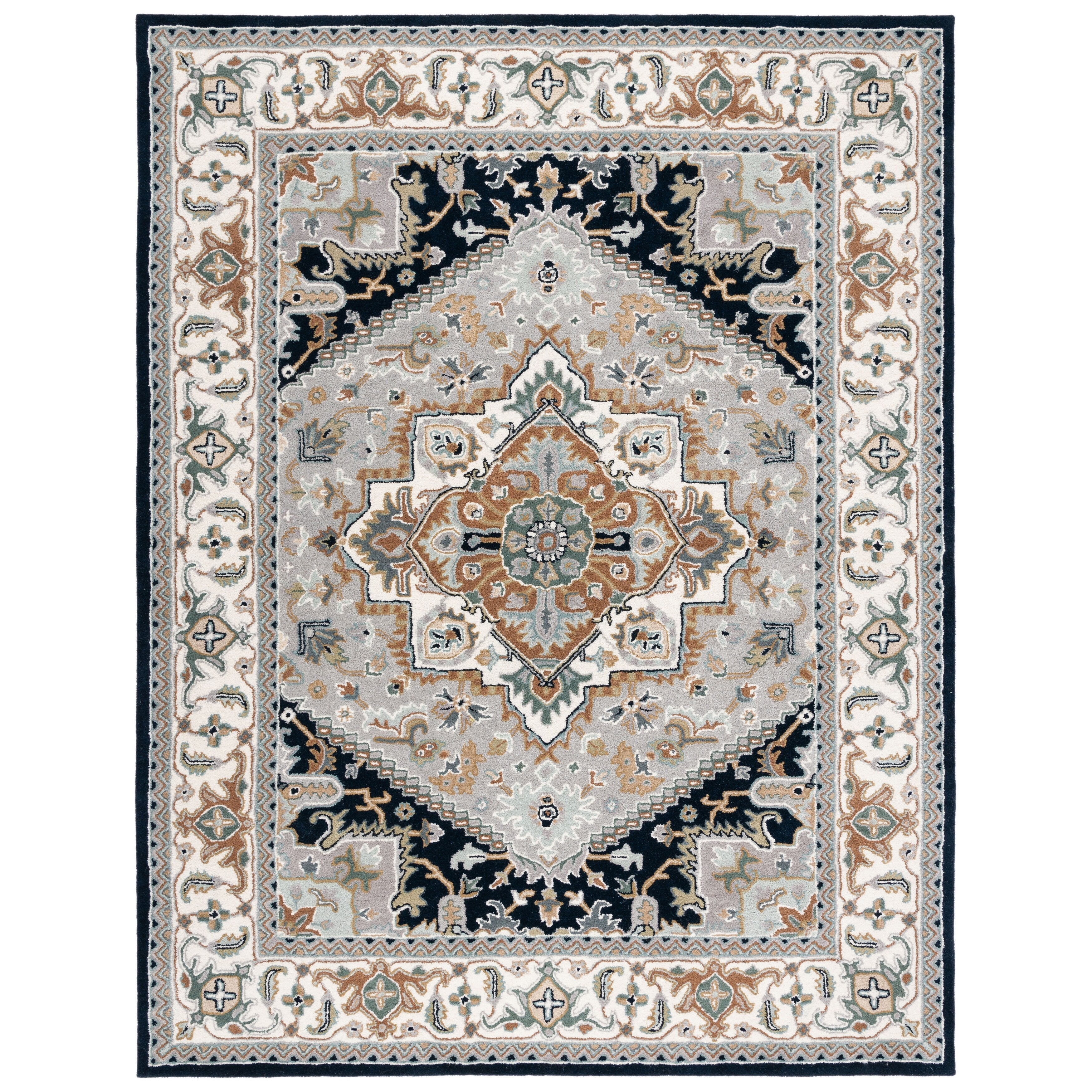 SAFAVIEH Handmade Heritage Carrol Traditional Oriental Wool Rug