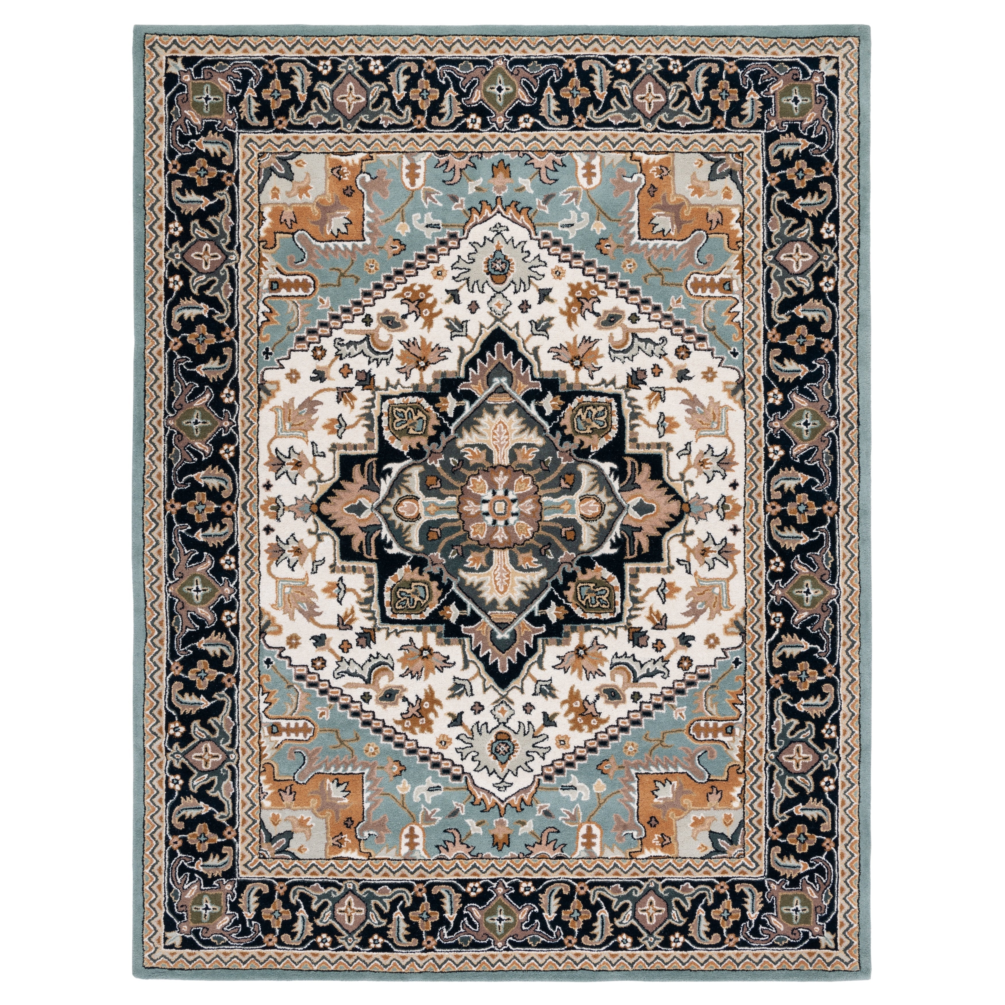 SAFAVIEH Handmade Heritage Carrol Traditional Oriental Wool Rug
