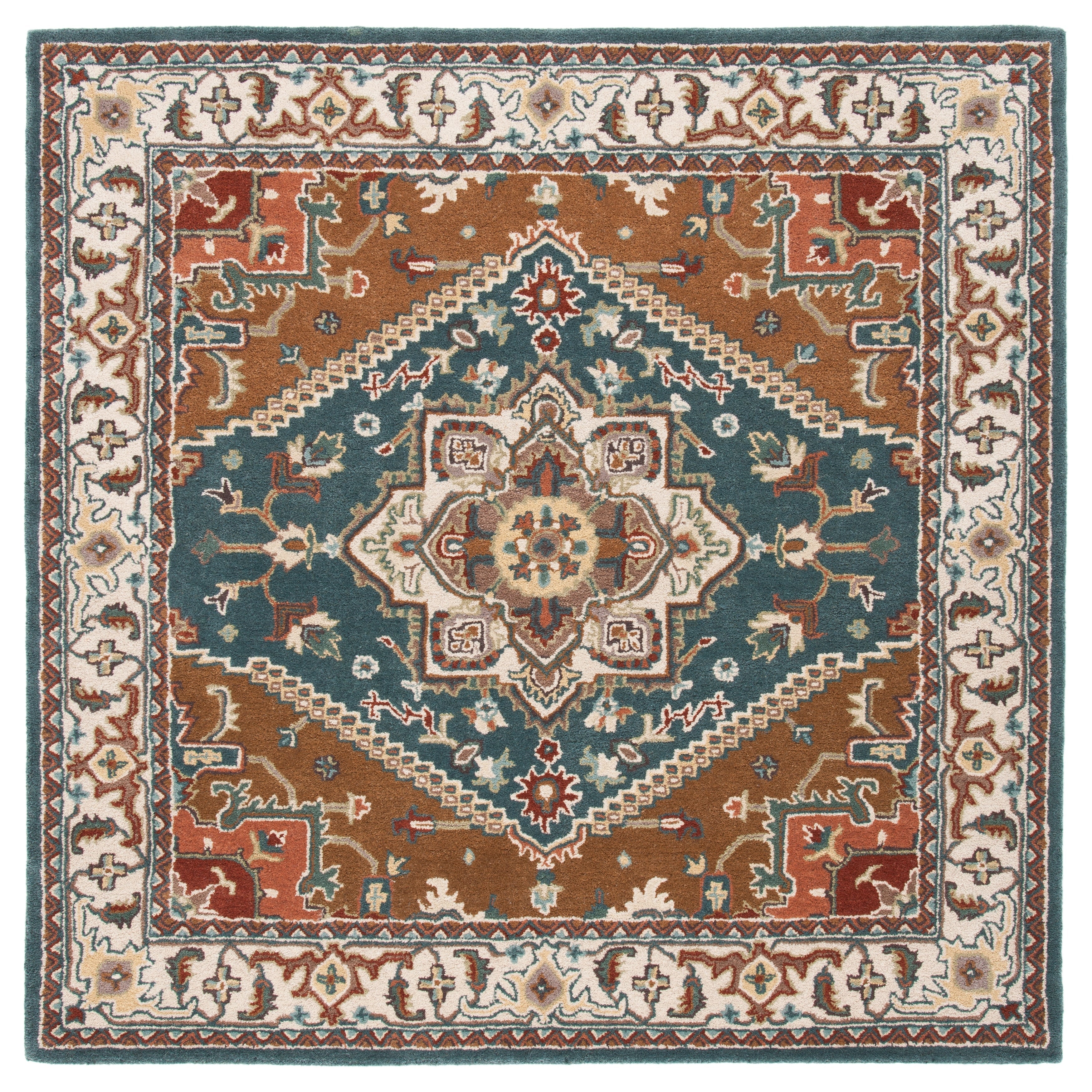SAFAVIEH Handmade Heritage Carrol Traditional Oriental Wool Rug
