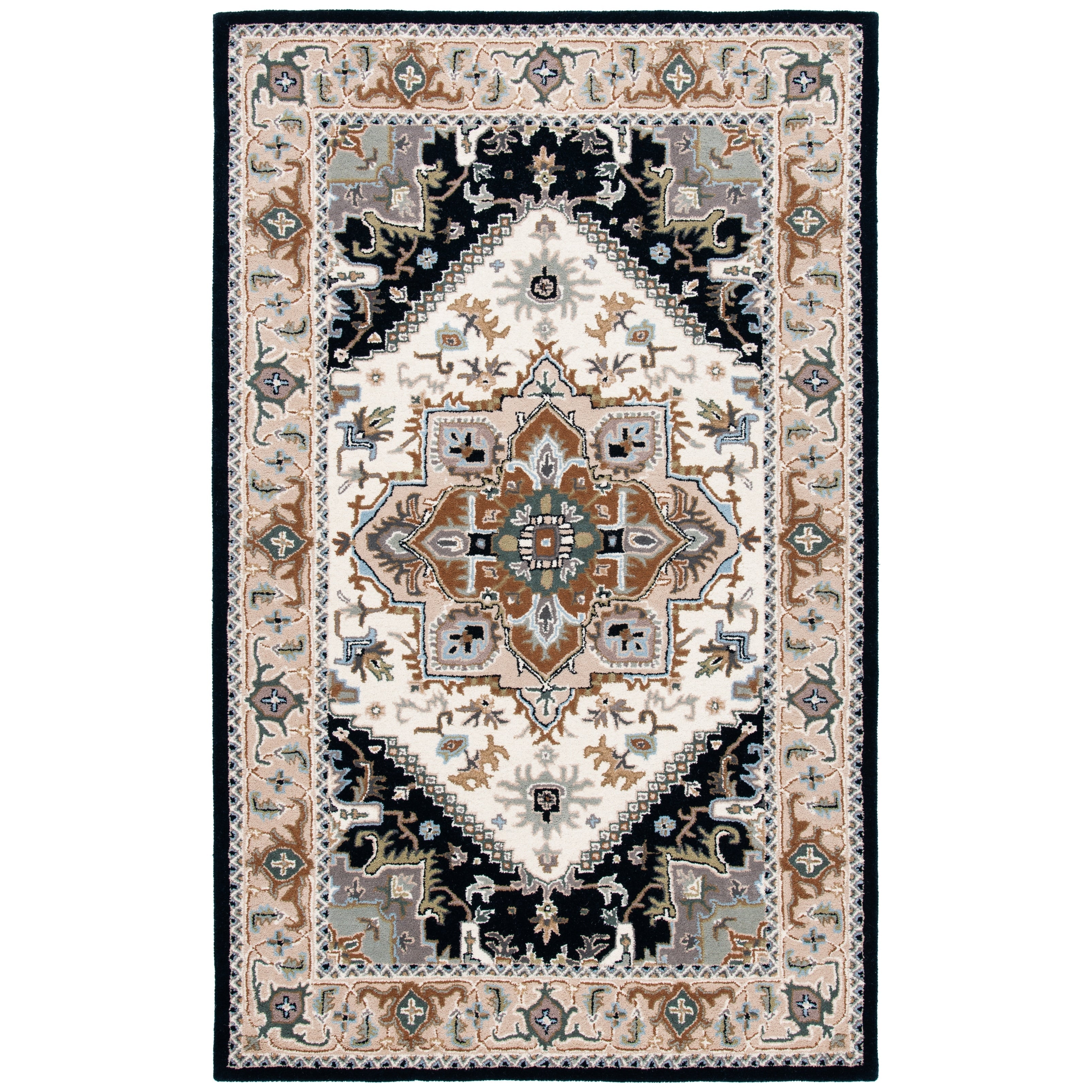 SAFAVIEH Handmade Heritage Carrol Traditional Oriental Wool Rug