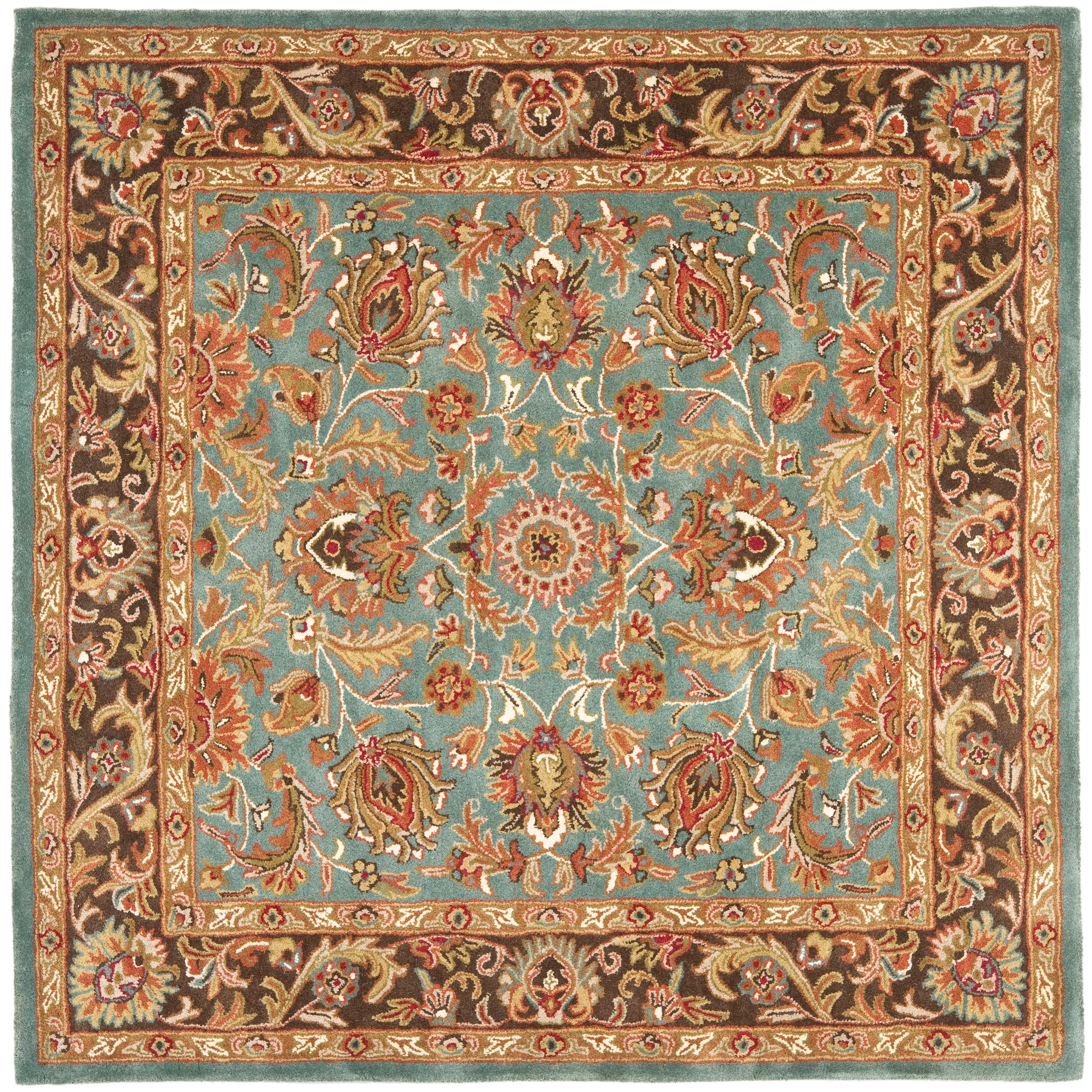 SAFAVIEH Handmade Heritage Full Bloom Traditional Oriental Wool Rug