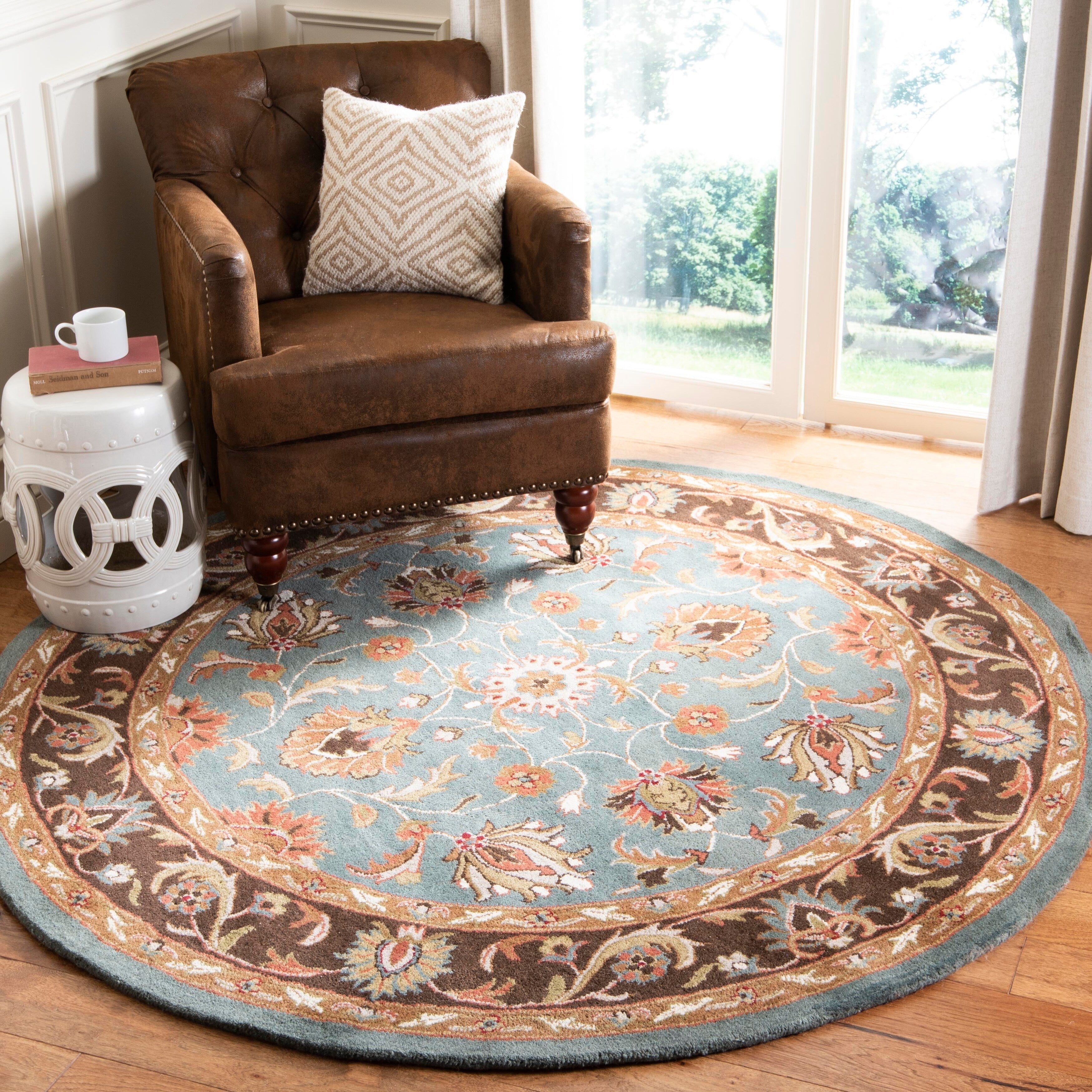 SAFAVIEH Handmade Heritage Full Bloom Traditional Oriental Wool Rug