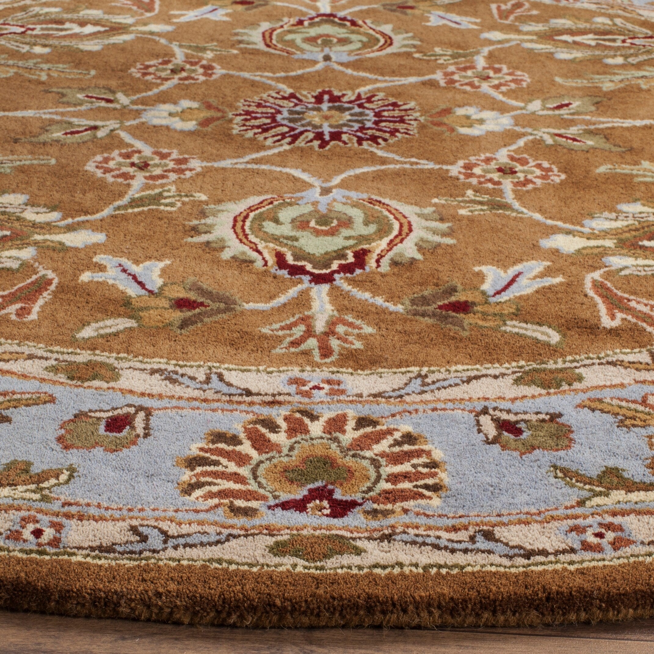 SAFAVIEH Handmade Heritage Full Bloom Traditional Oriental Wool Rug