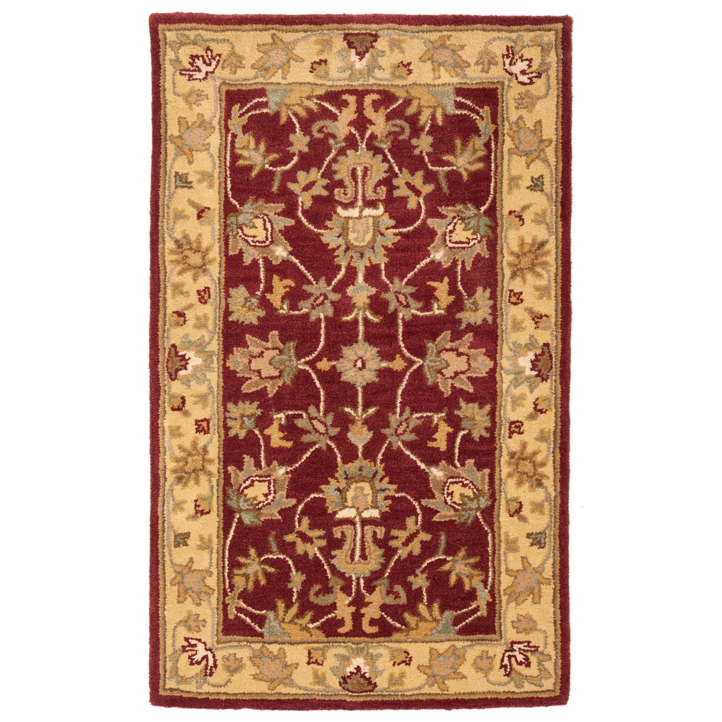 SAFAVIEH Handmade Heritage Kimono Traditional Oriental Wool Rug