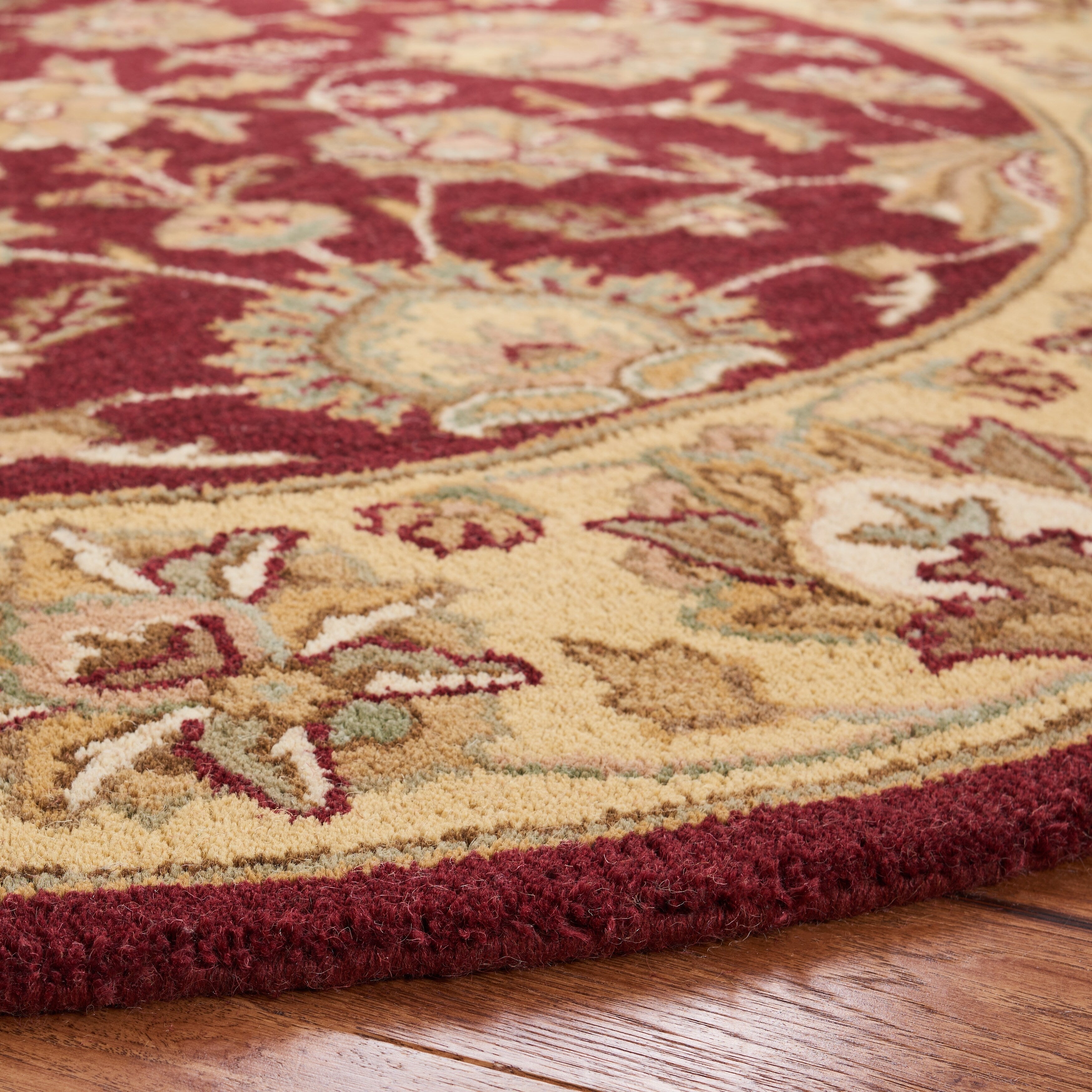 SAFAVIEH Handmade Heritage Kimono Traditional Oriental Wool Rug