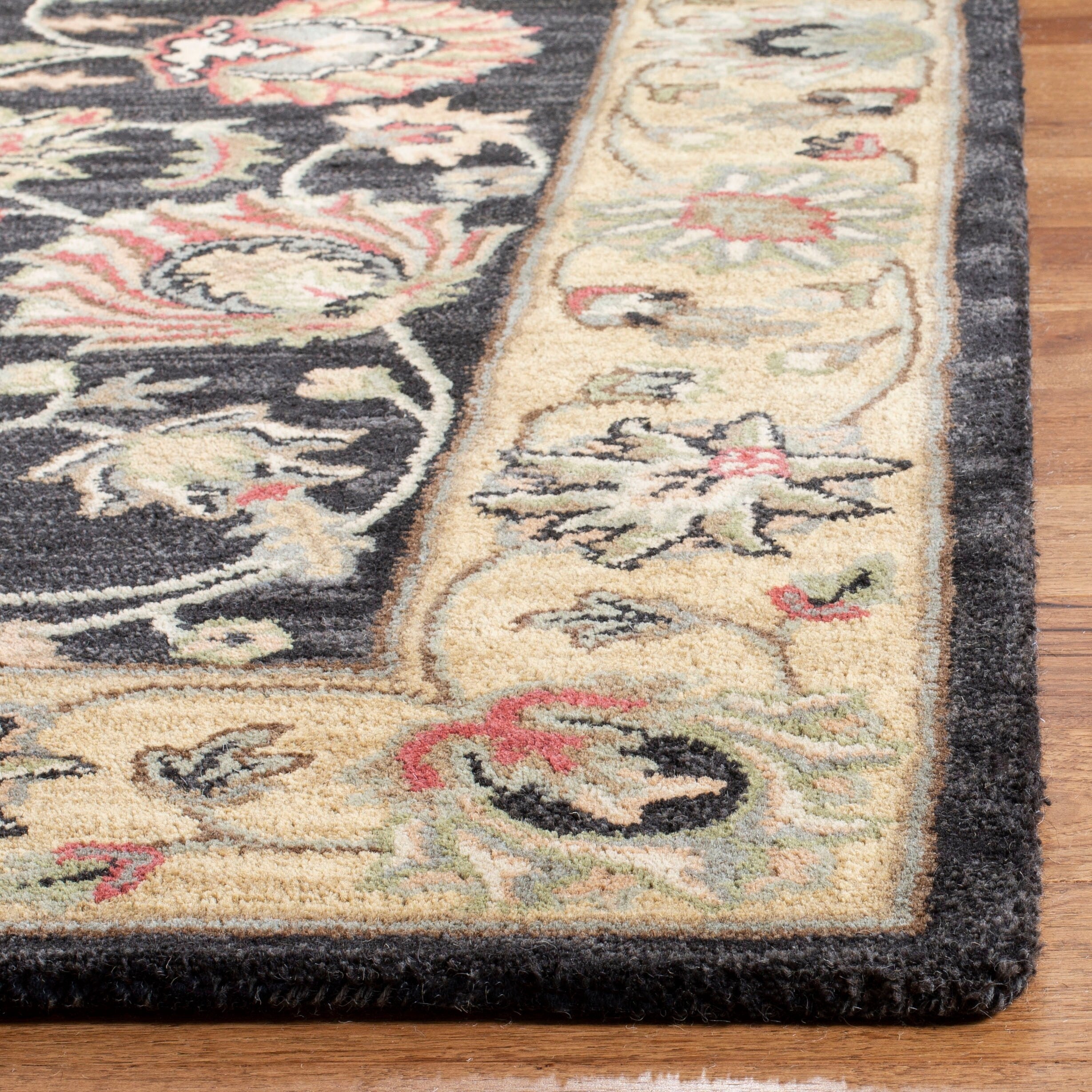 SAFAVIEH Handmade Heritage Kimono Traditional Oriental Wool Rug
