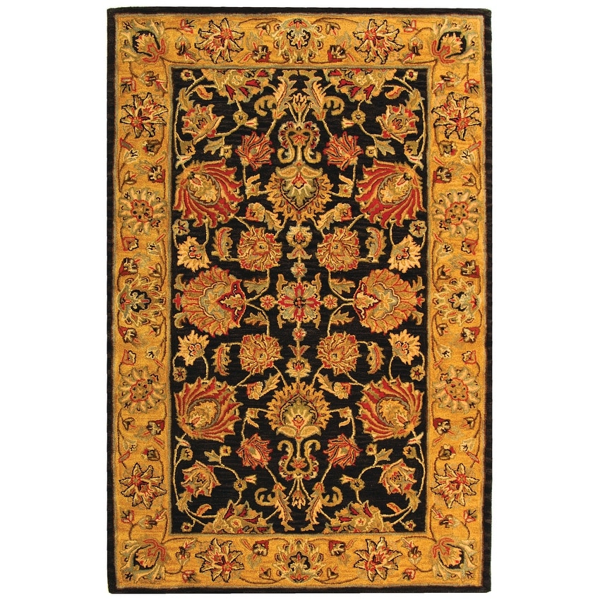 SAFAVIEH Handmade Heritage Kimono Traditional Oriental Wool Rug