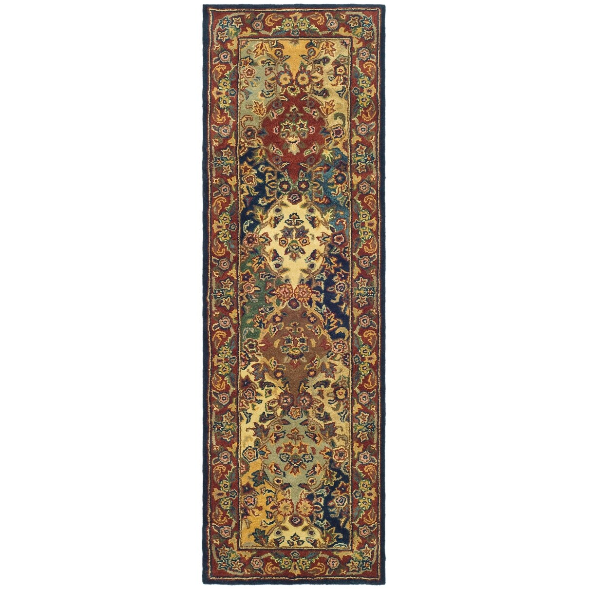 SAFAVIEH Handmade Heritage Reptilian Traditional Oriental Wool Rug