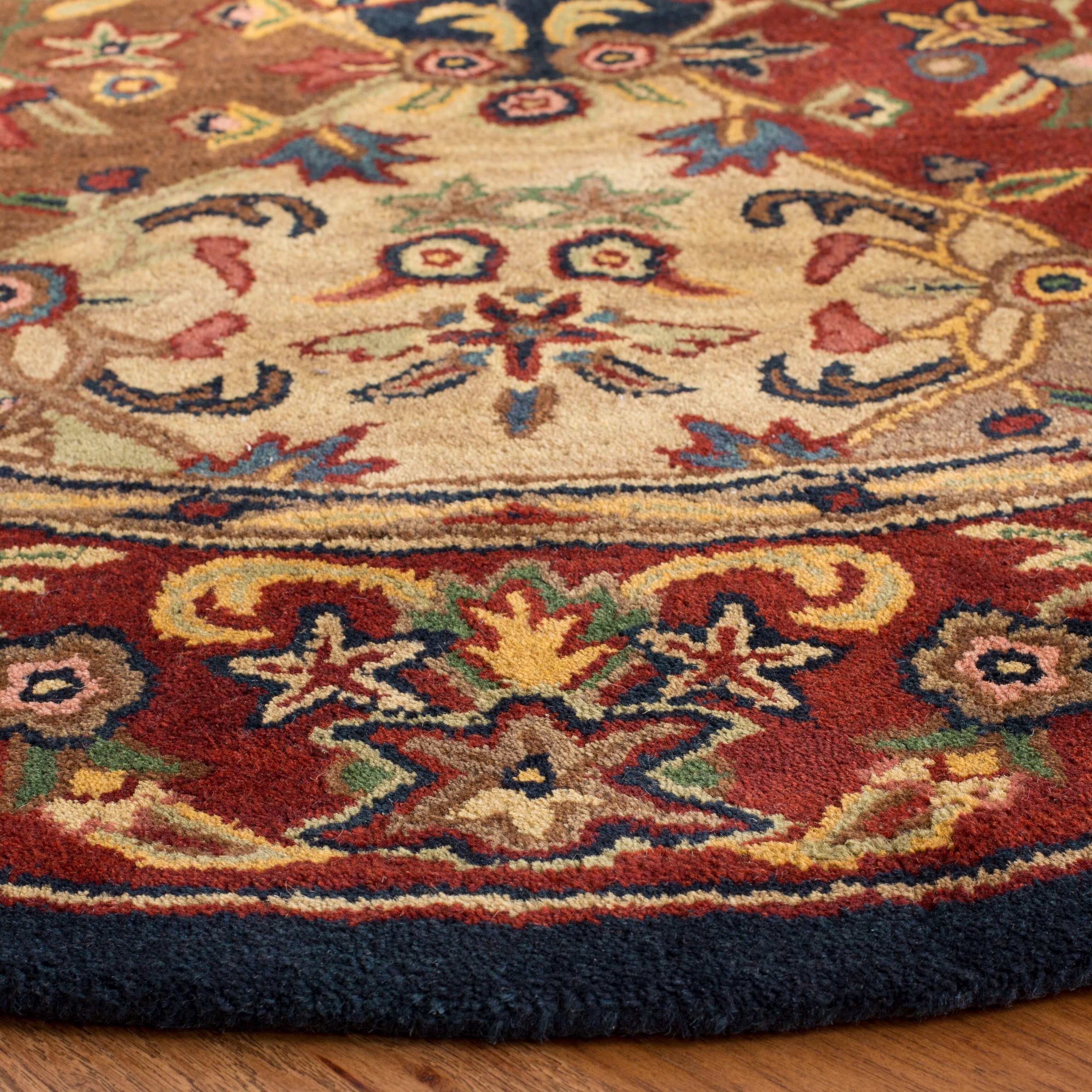 SAFAVIEH Handmade Heritage Reptilian Traditional Oriental Wool Rug