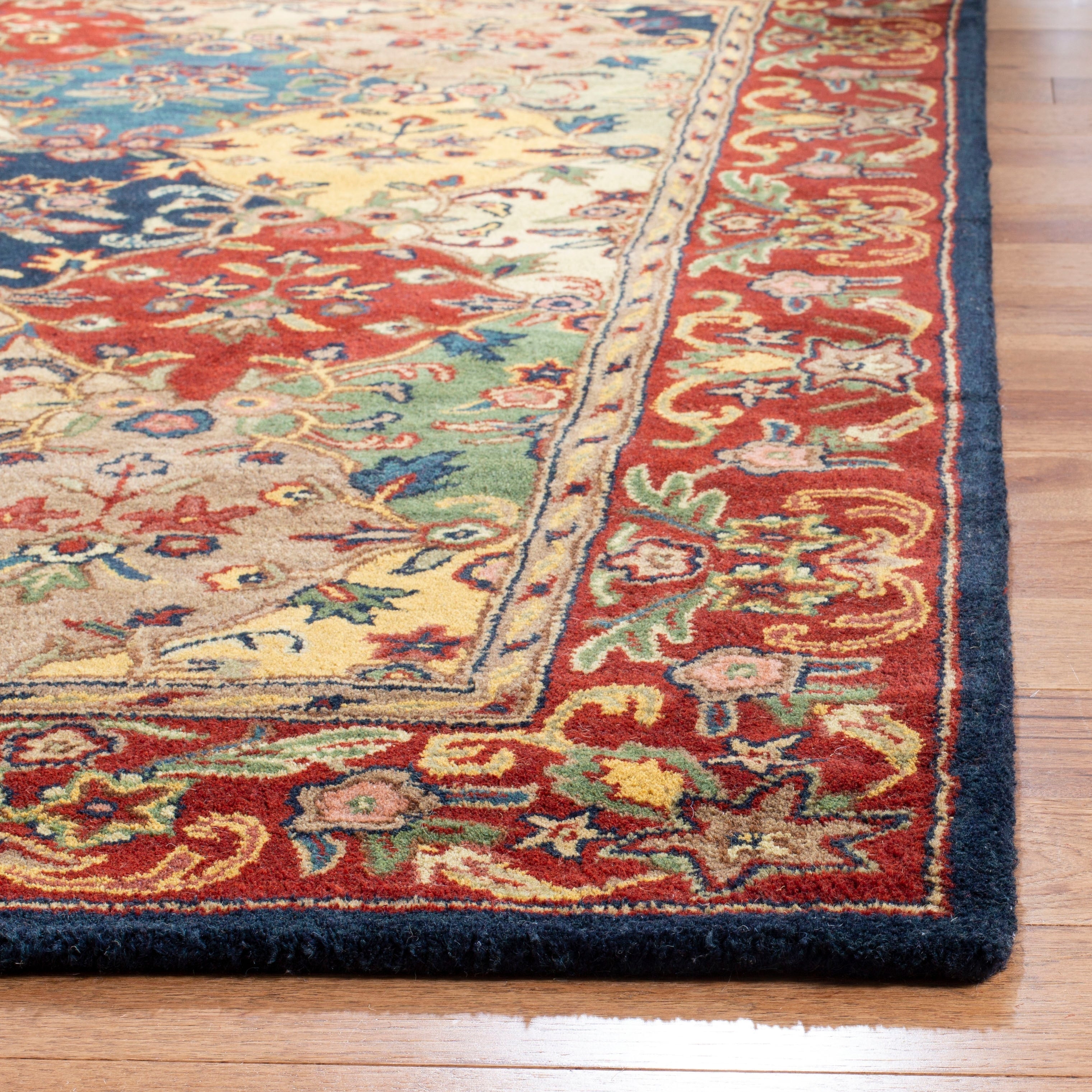 SAFAVIEH Handmade Heritage Reptilian Traditional Oriental Wool Rug