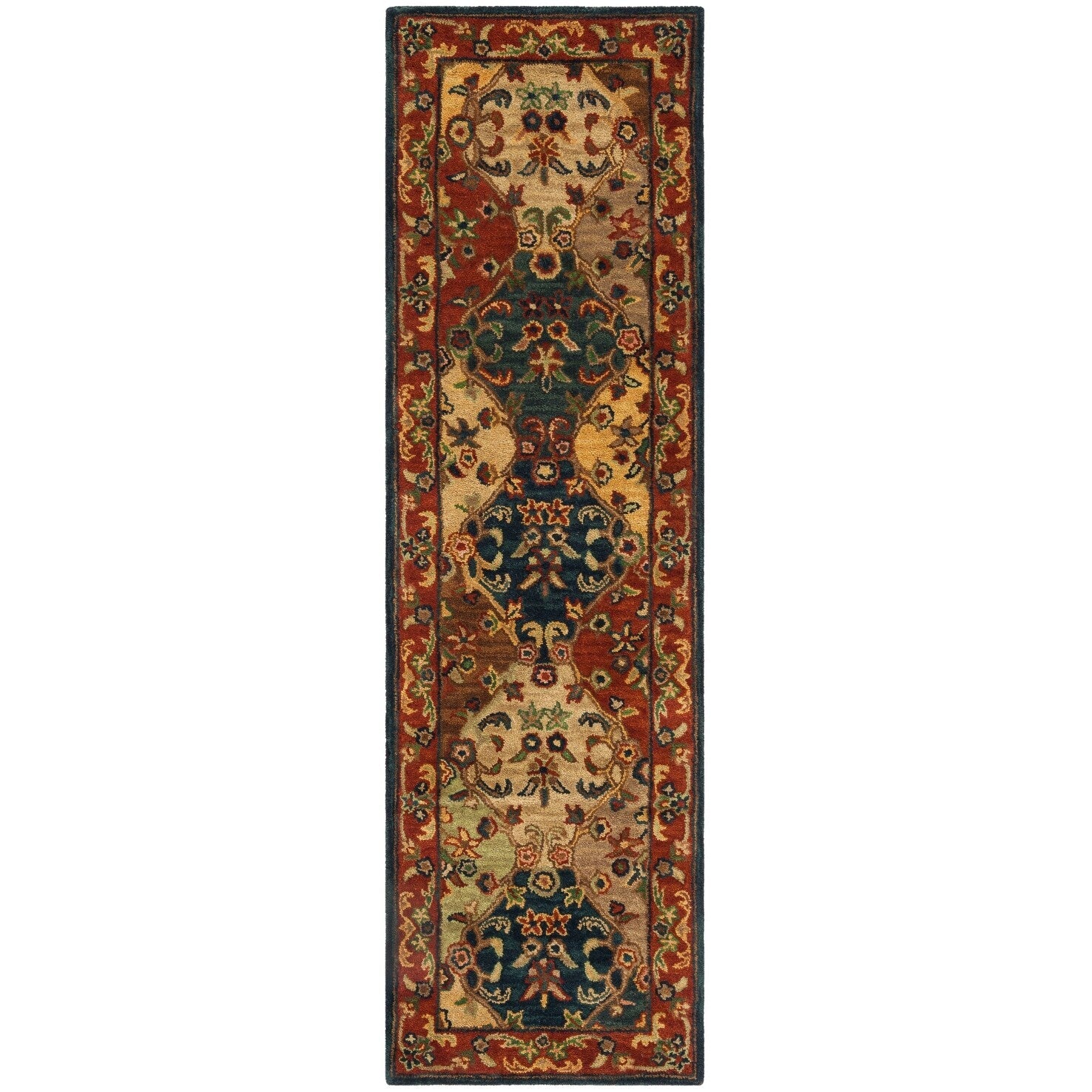 SAFAVIEH Handmade Heritage Reptilian Traditional Oriental Wool Rug