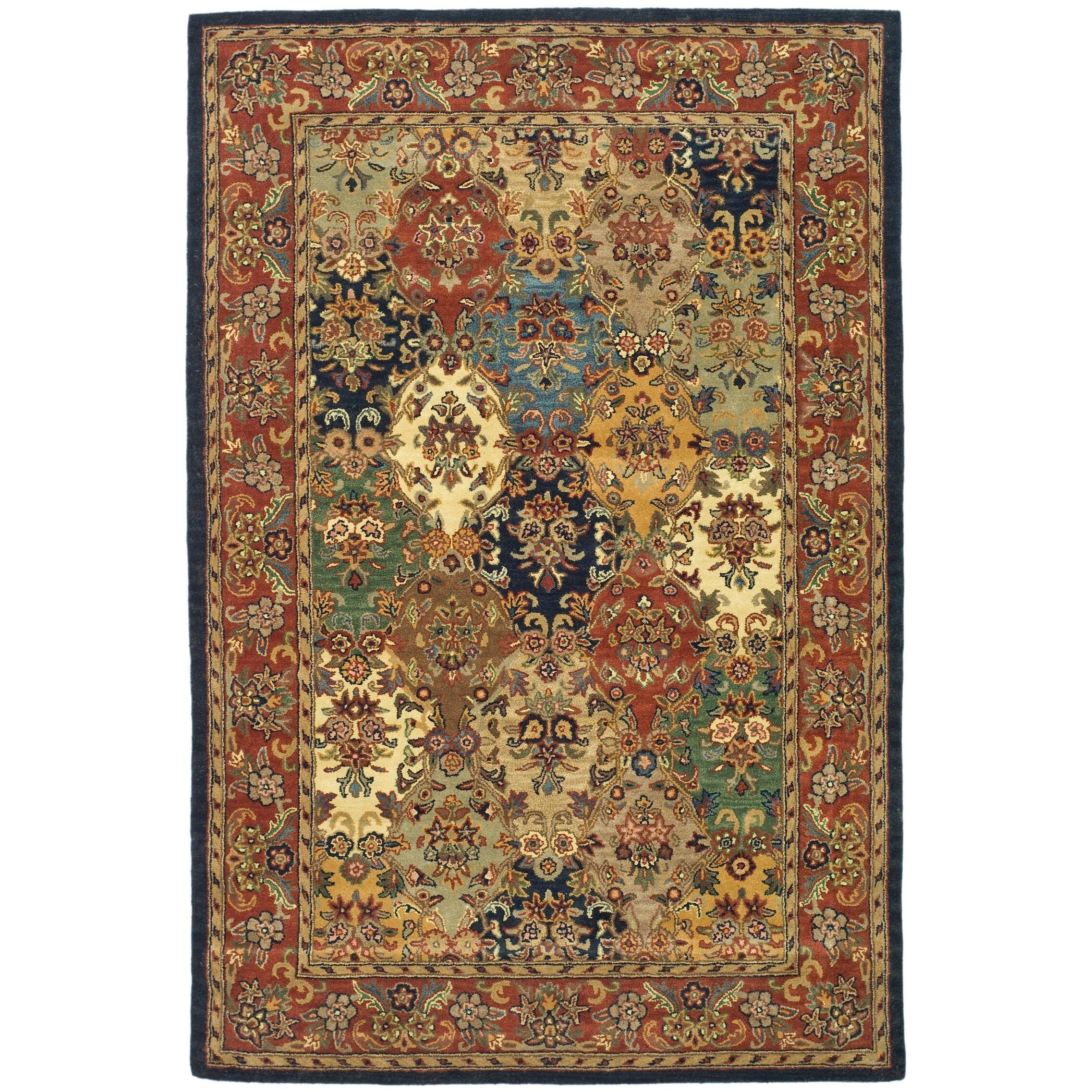 SAFAVIEH Handmade Heritage Reptilian Traditional Oriental Wool Rug