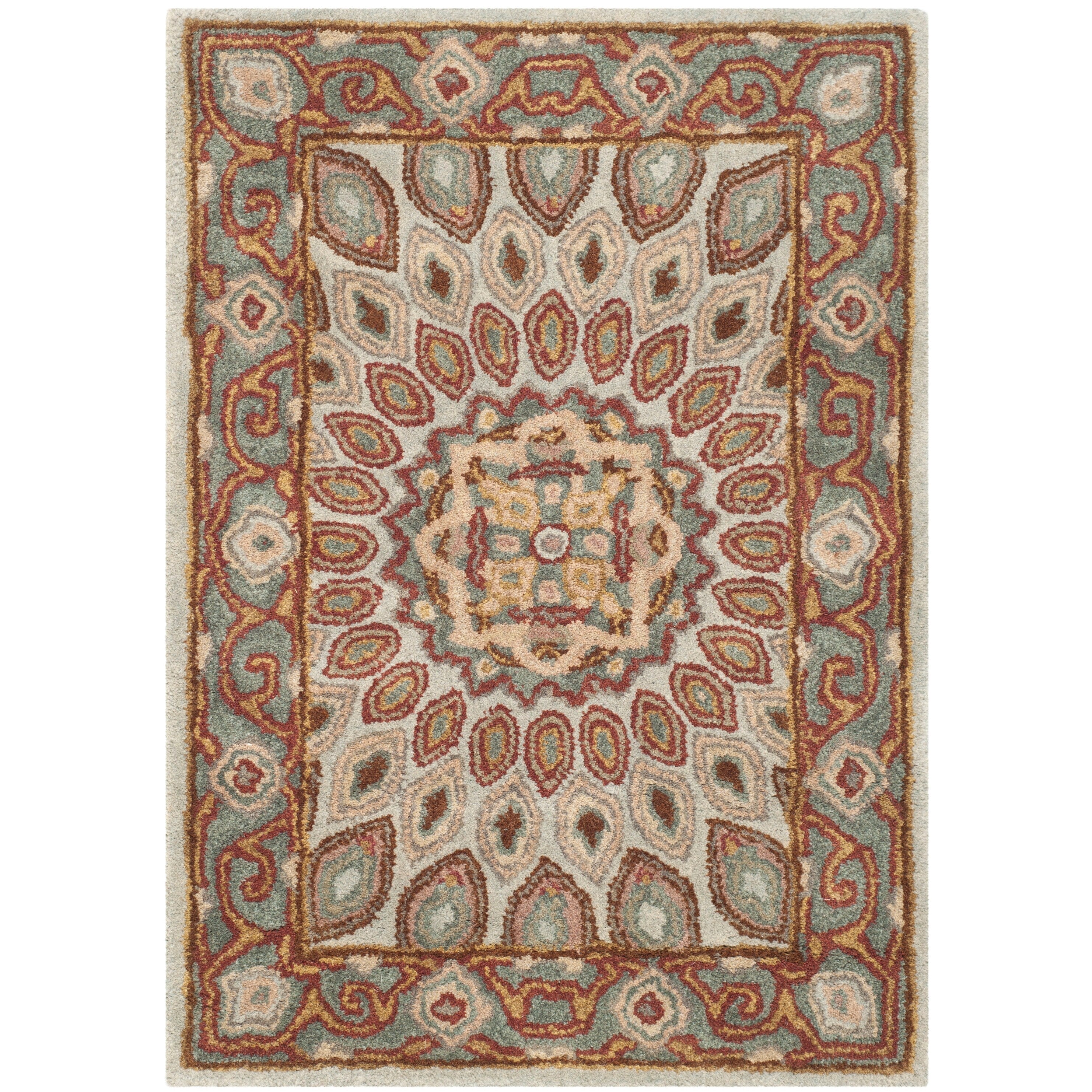 SAFAVIEH Handmade Heritage Wayfarer Traditional Oriental Wool Rug