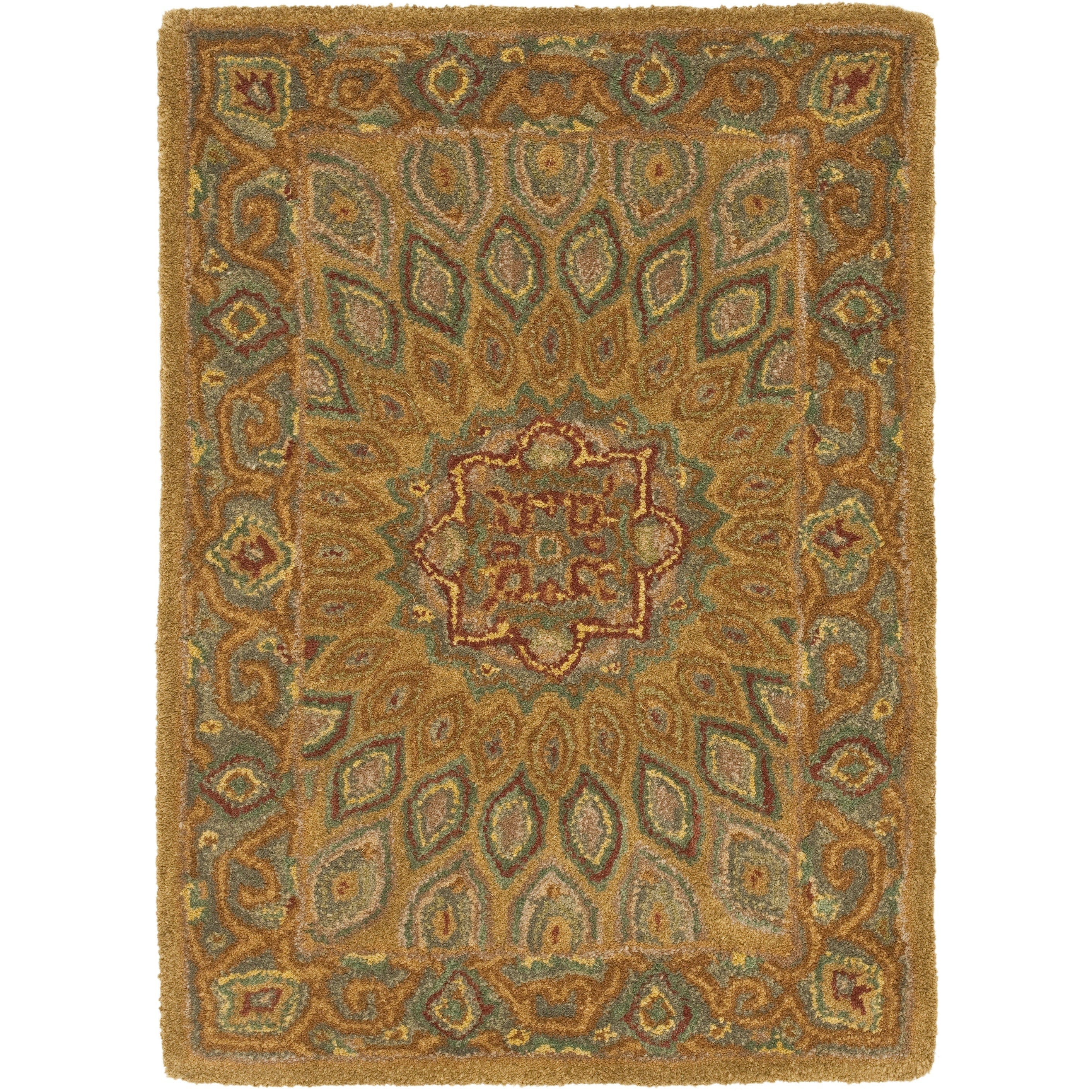SAFAVIEH Handmade Heritage Wayfarer Traditional Oriental Wool Rug
