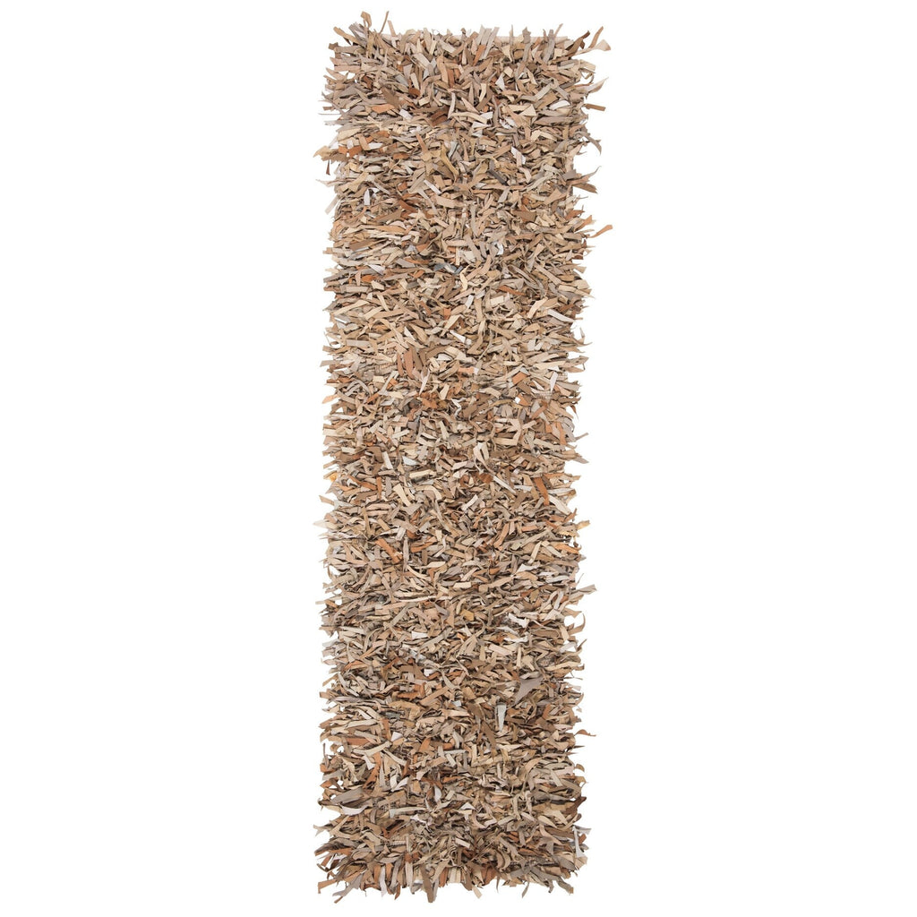 SAFAVIEH Handmade Leather Shag Blayne Modern Leather Rug