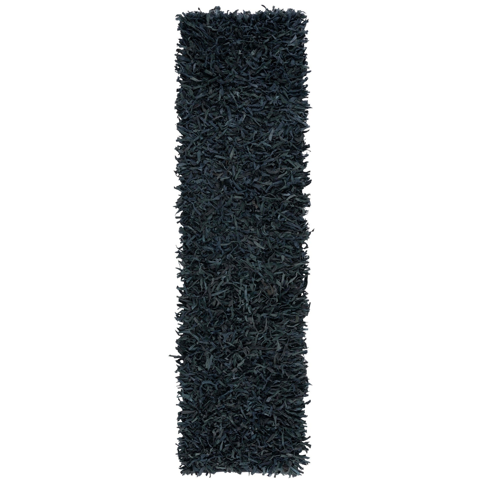 SAFAVIEH Handmade Leather Shag Doinita Modern Decorative Rug